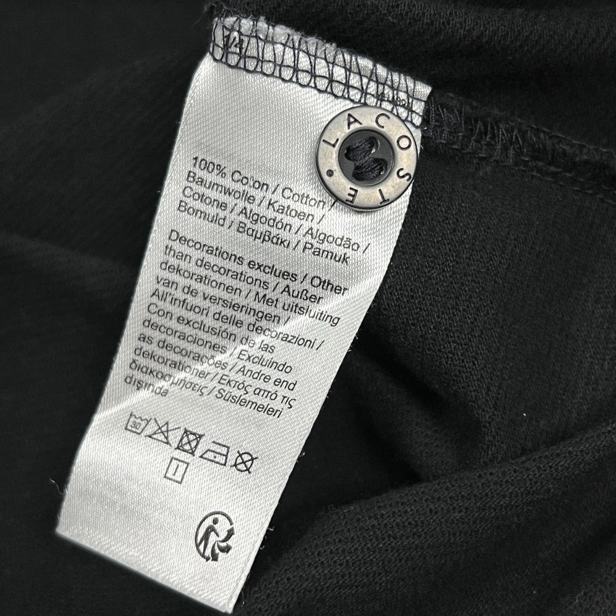 Lacoste Lacoste Sport Logo Graphic Polo Shirt Black White Grey Size US XL / EU 56 / 4 - 5 Thumbnail