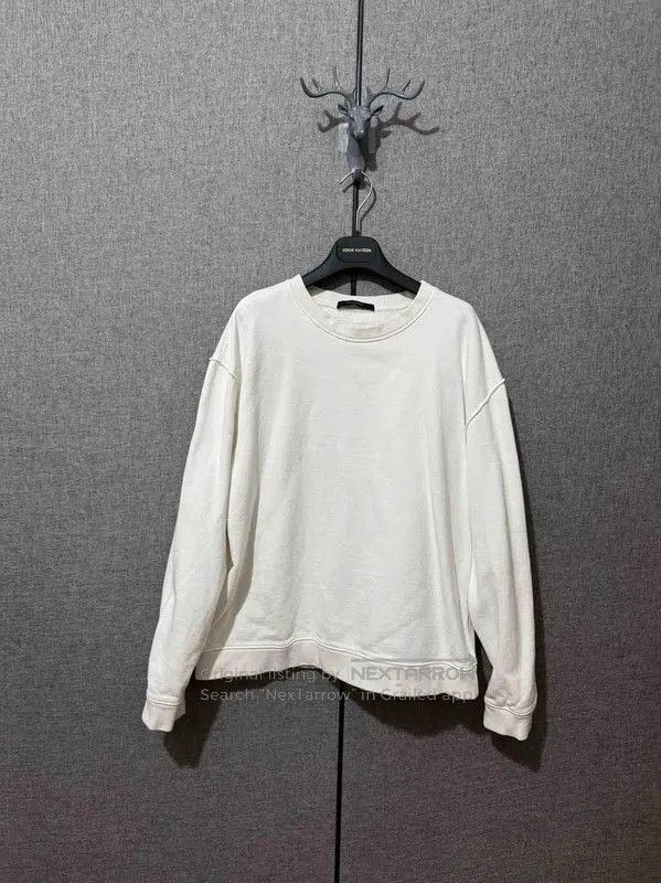 Louis Vuitton Louis Vuitton White Cotton Logo Embroidered Sweatshirt . Size US L / EU 52-54 / 3 - 1 Thumbnail