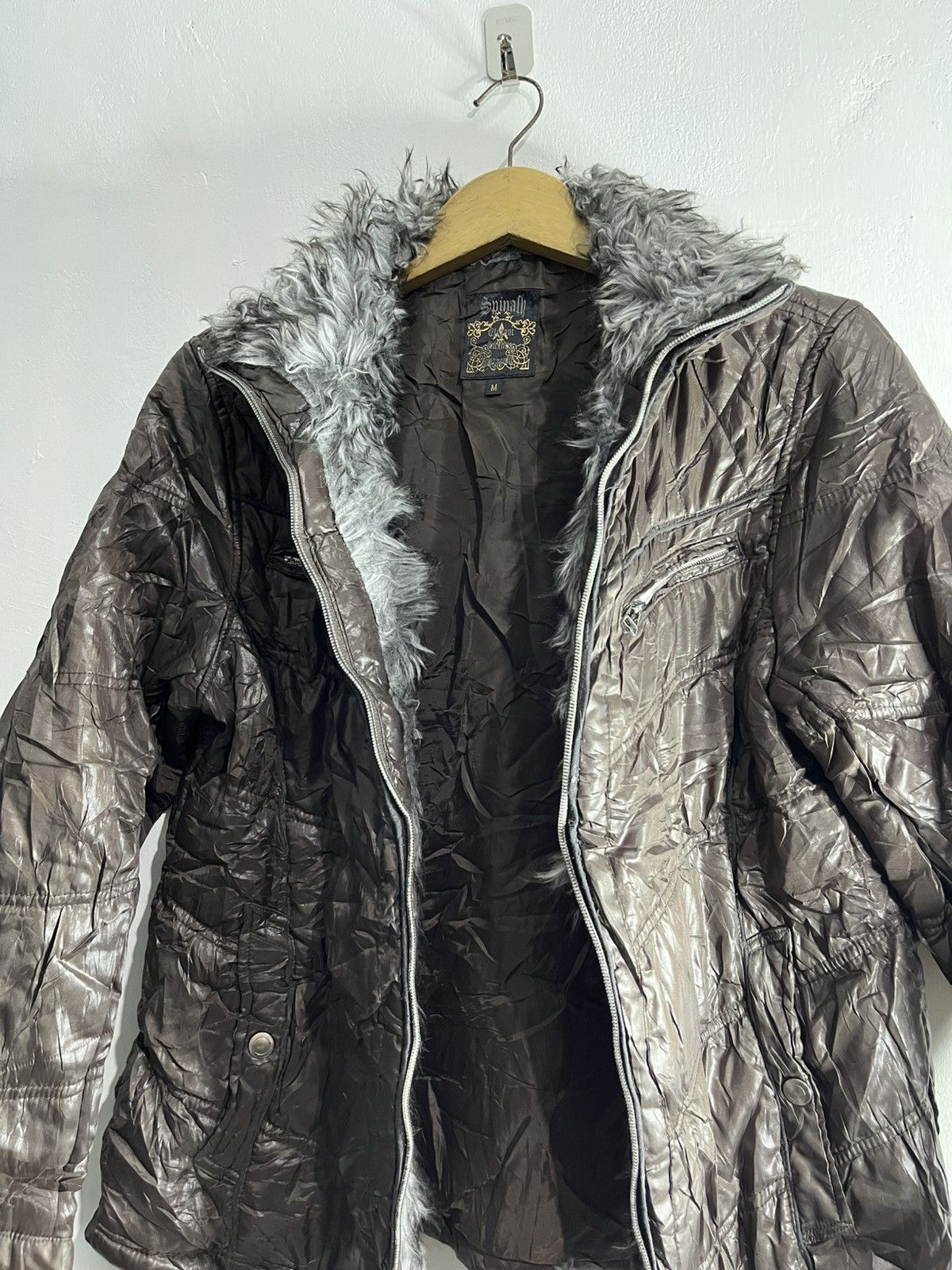 Le Grande Bleu (L.G.B.) spinach faux fur puffer jacket Size US M / EU 48-50 / 2 - 3 Thumbnail