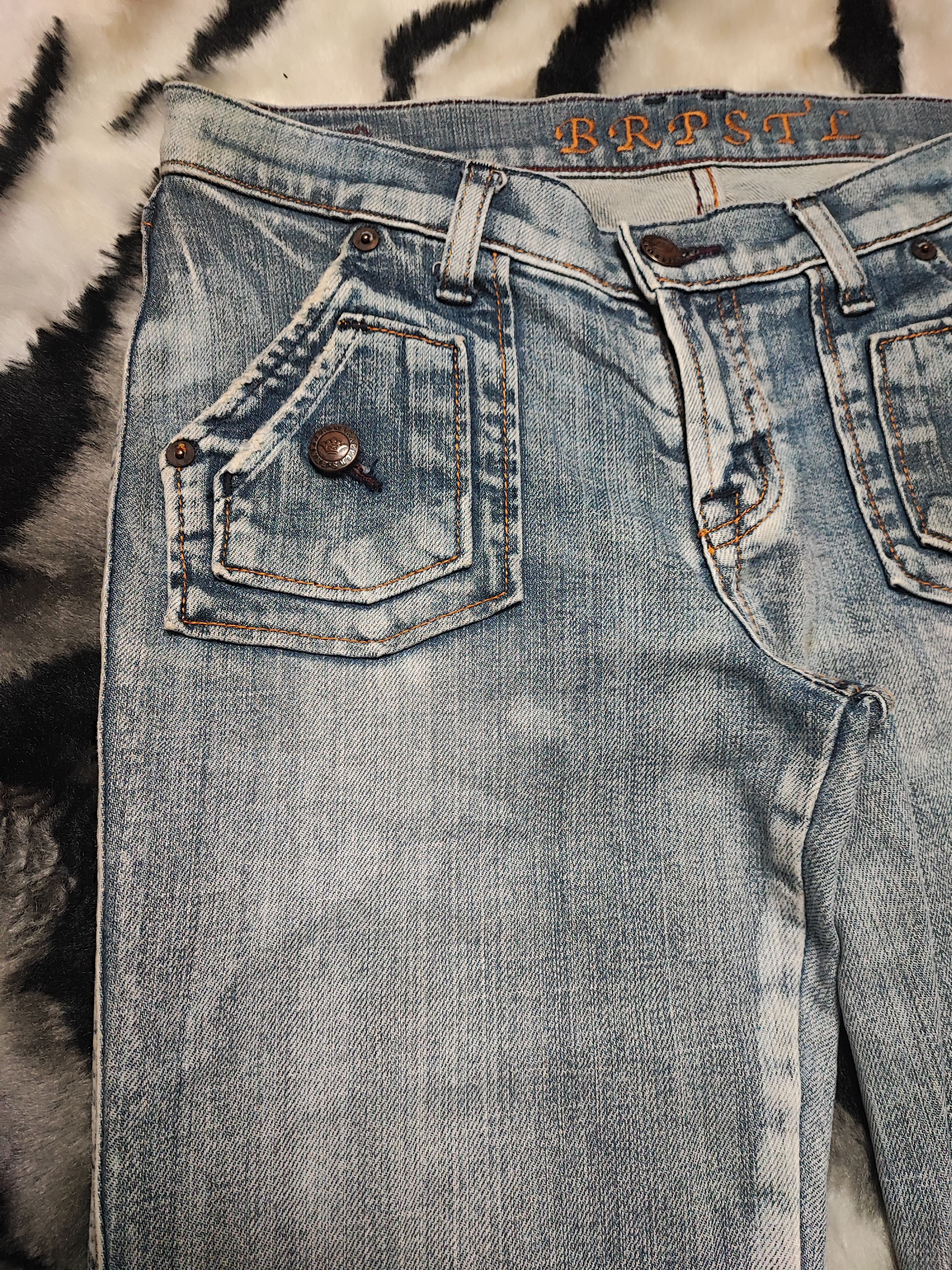 Jean Vintage Brappers Bootcut Flared Jeans Size 29" - 9 Thumbnail