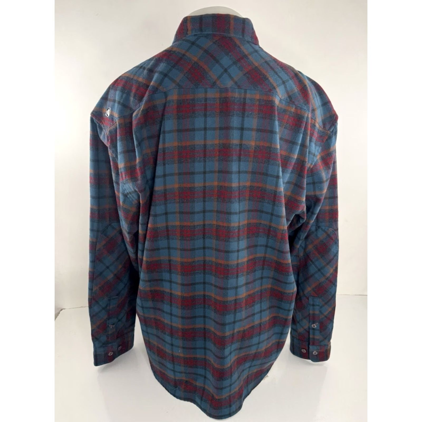 Howler Brothers HOWLER BROS Western SHIRT Plaid XL Button-Up Long Sleeve Multicolor Patch Shoulder / Forearm Western Theme Mens Shirt Size US XL / EU 56 / 4 - 3 Thumbnail