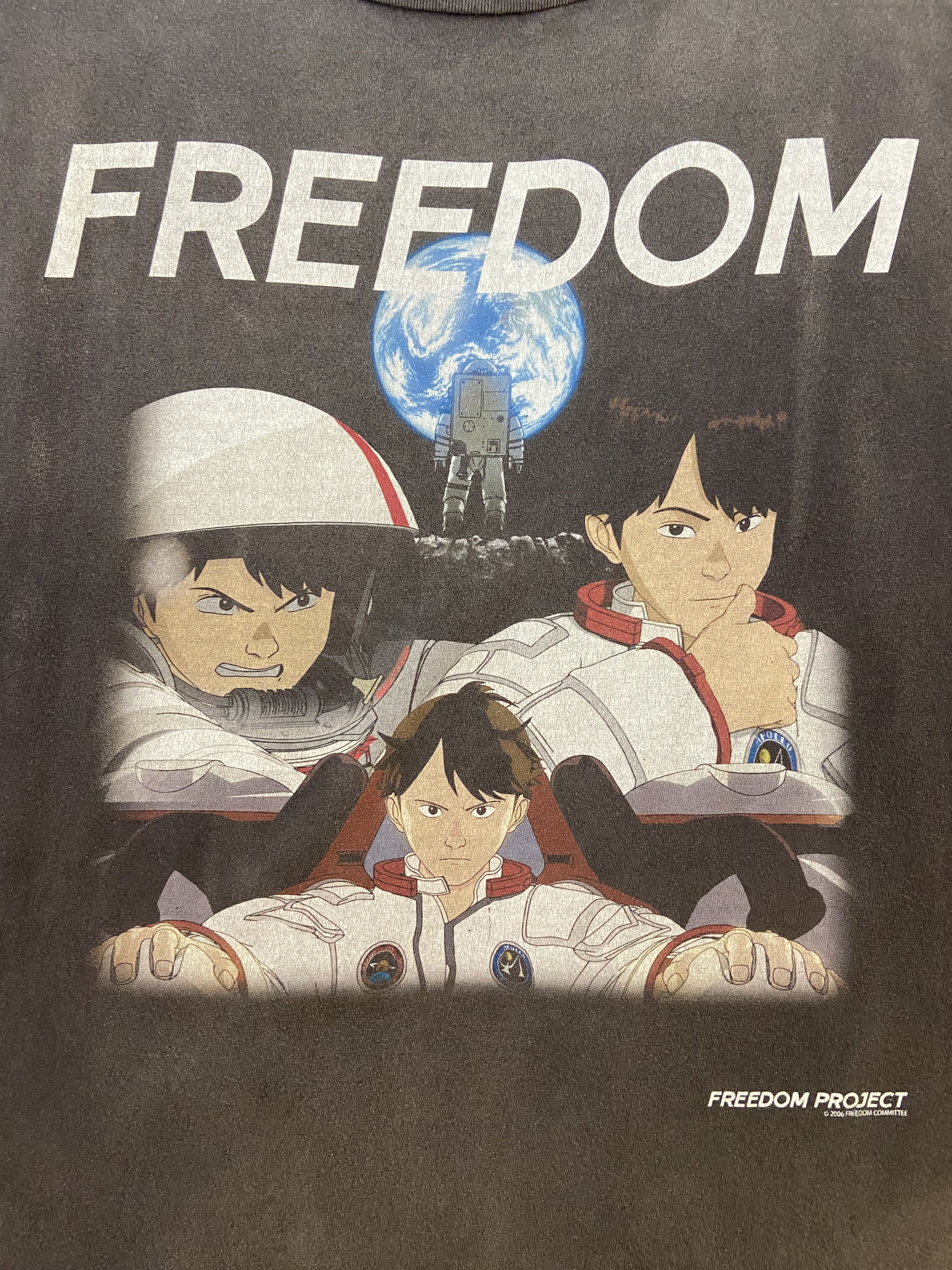 Saint Michael SAINT Michael x FREEDOM graphic print distressed t-shirt Size US XL / EU 56 / 4 - 6 Thumbnail