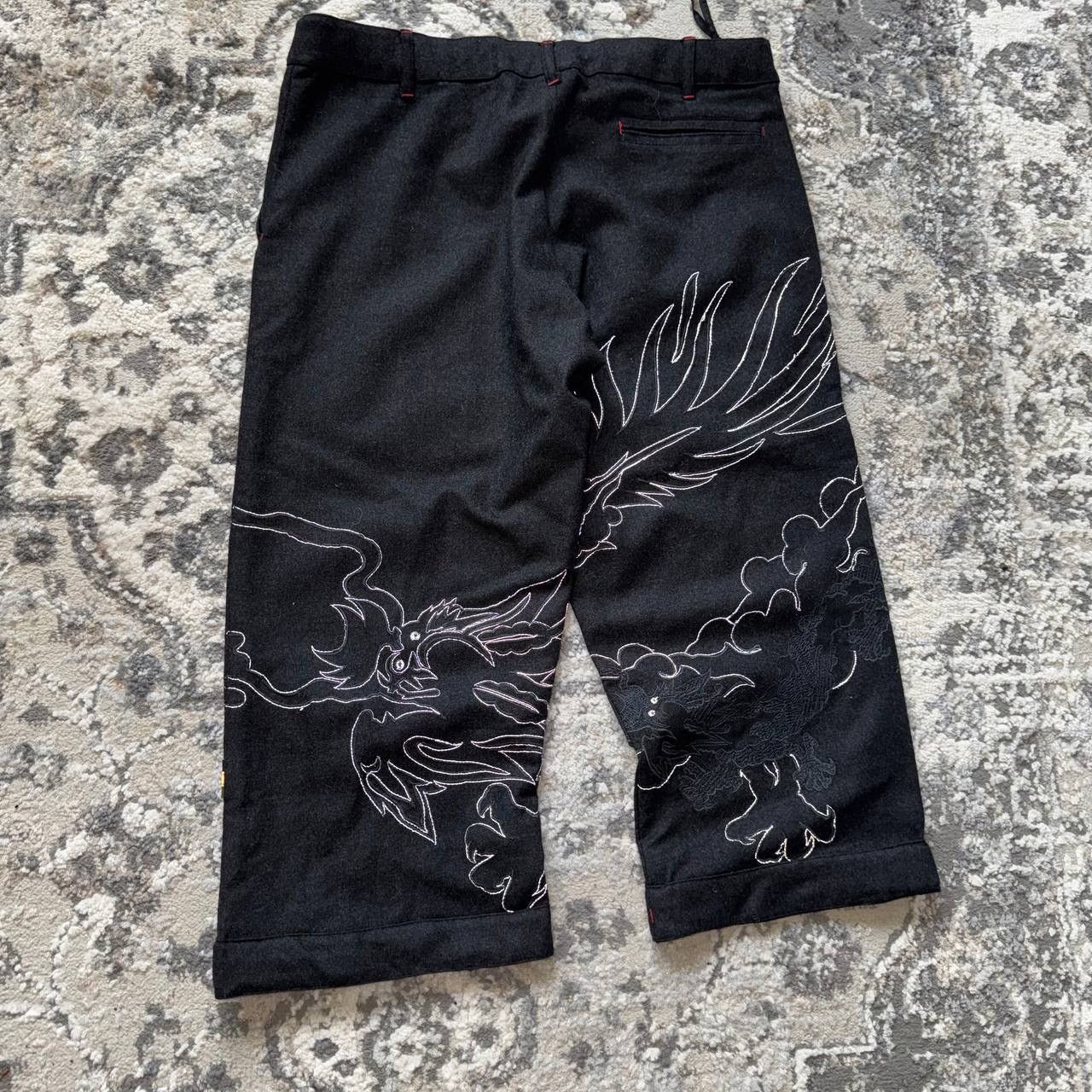 Maharishi Maharishi Wool Flannel Capri Dragon Embroidery 3M Pants Size 29" - 4 Thumbnail