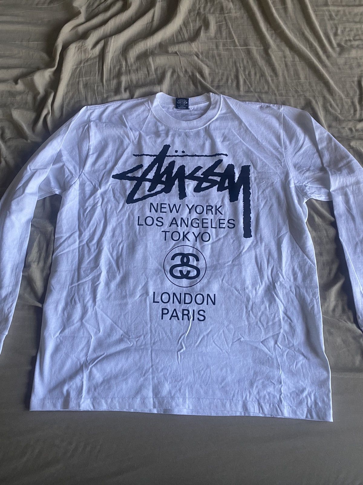 Stussy Tokyo Exclusive L/S Tee Blue L Stussy Tokyo Exclusive