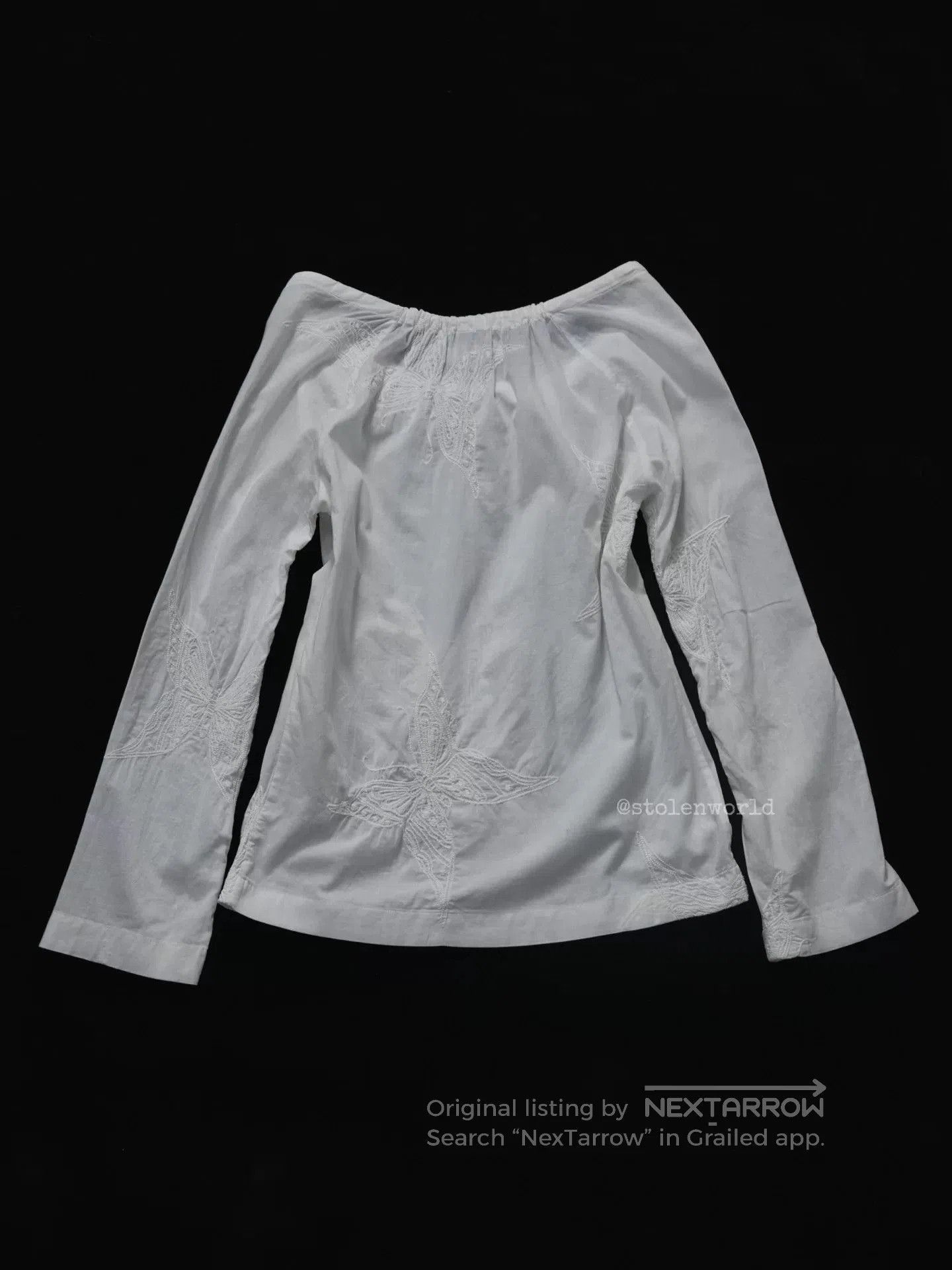 Junya Watanabe Junya Watanabe Butterfly Embroidered Top. Size S / US 4 / IT 40 - 7 Thumbnail