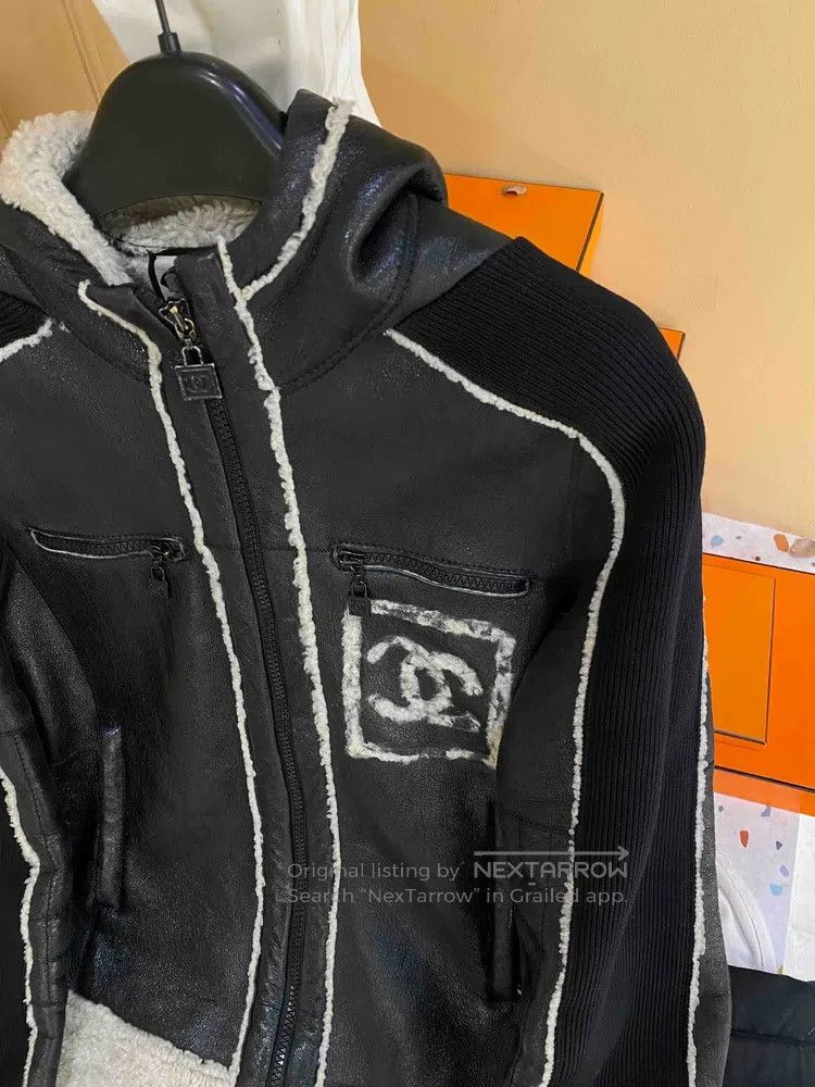 Chanel Chanel 08a black fur all-in-one zipper jacket Size XS / US 0-2 / IT 36-38 - 3 Thumbnail