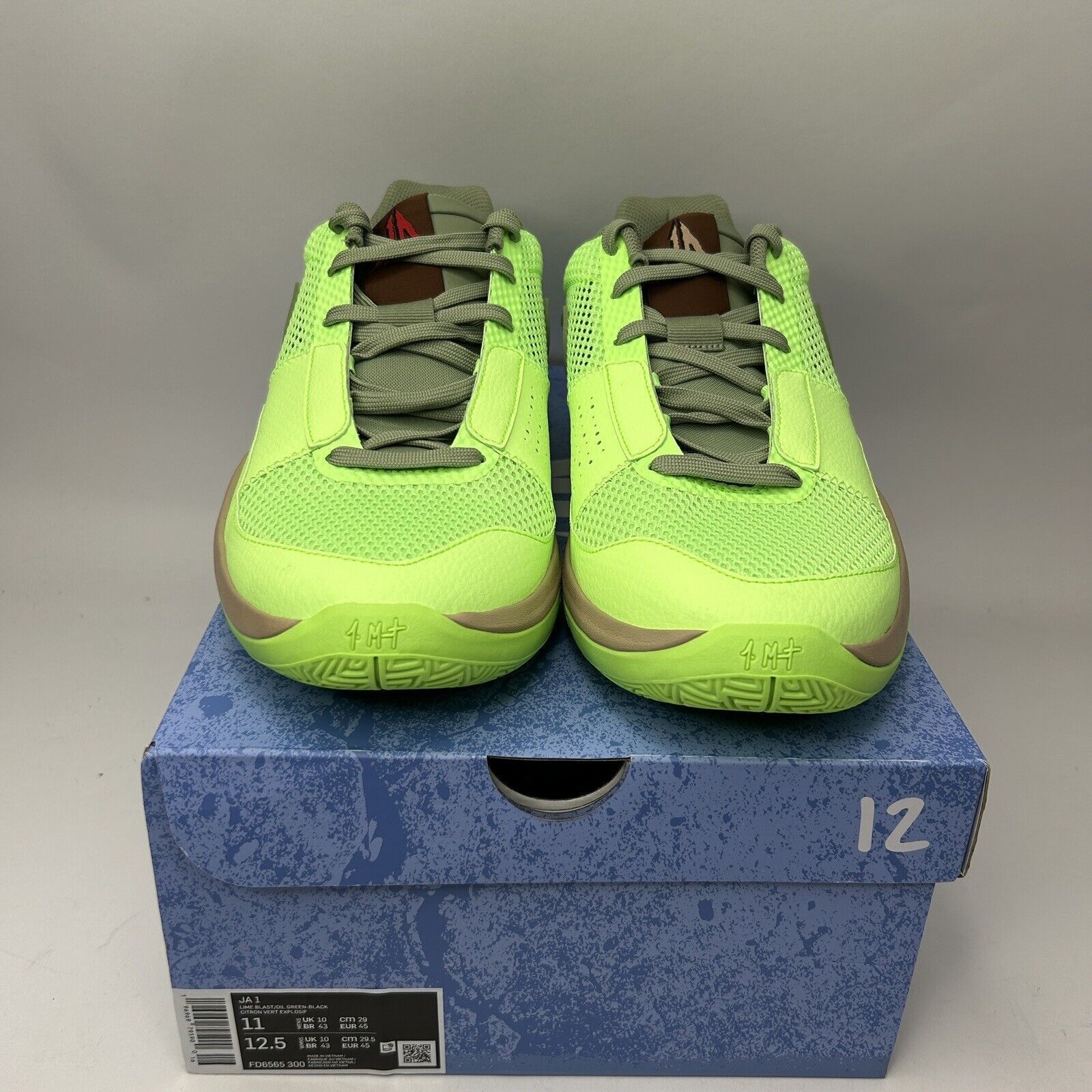 Nike Nike Ja 1 “Zombie Halloween Lime Blast Green" 2023 Size US 11 / EU 44 - 2 Thumbnail