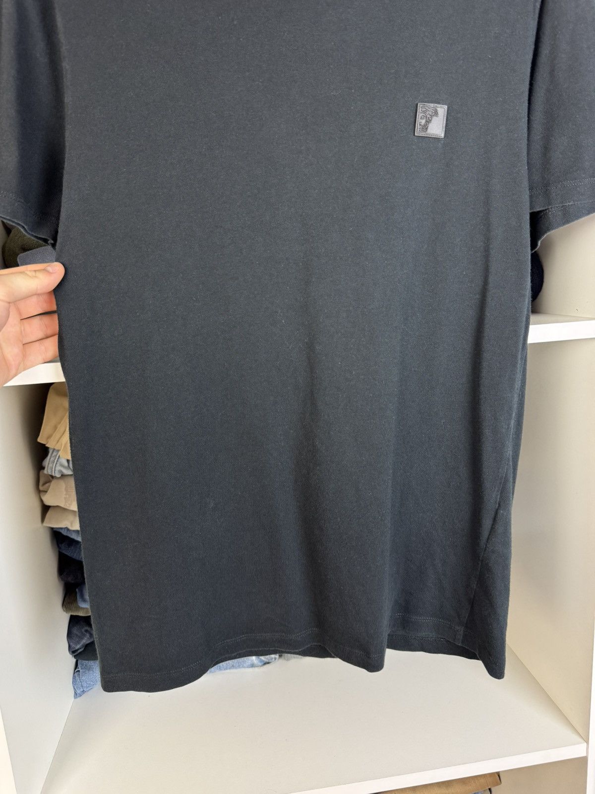 Versace Versace Collection Men's Black Medusa Logo Patch T-Shirt Size US M / EU 48-50 / 2 - 9 Thumbnail