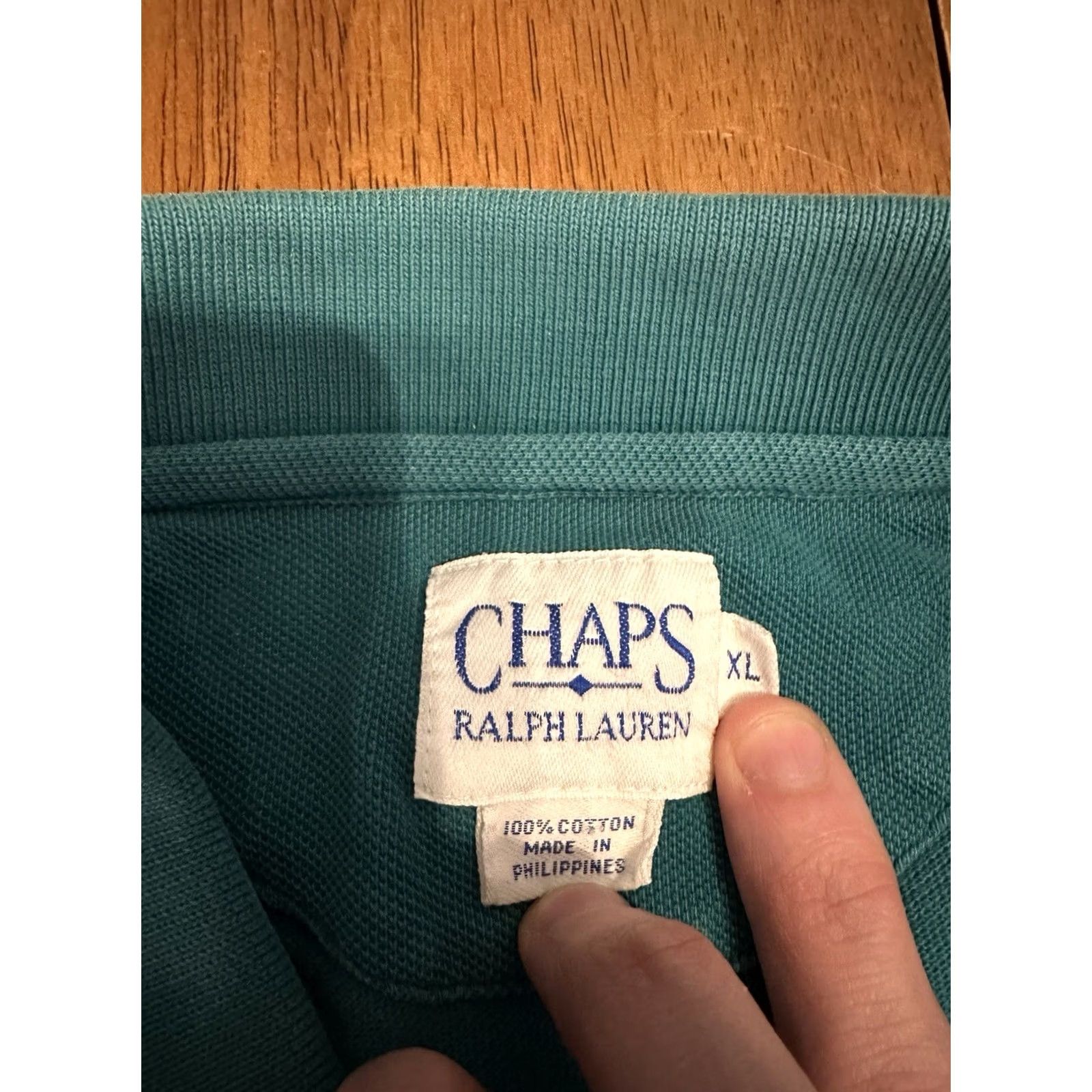 Ralph Lauren VINTAGE Ralph Lauren Polo Shirt XL Solid Green Mens Size US XL / EU 56 / 4 - 5 Thumbnail