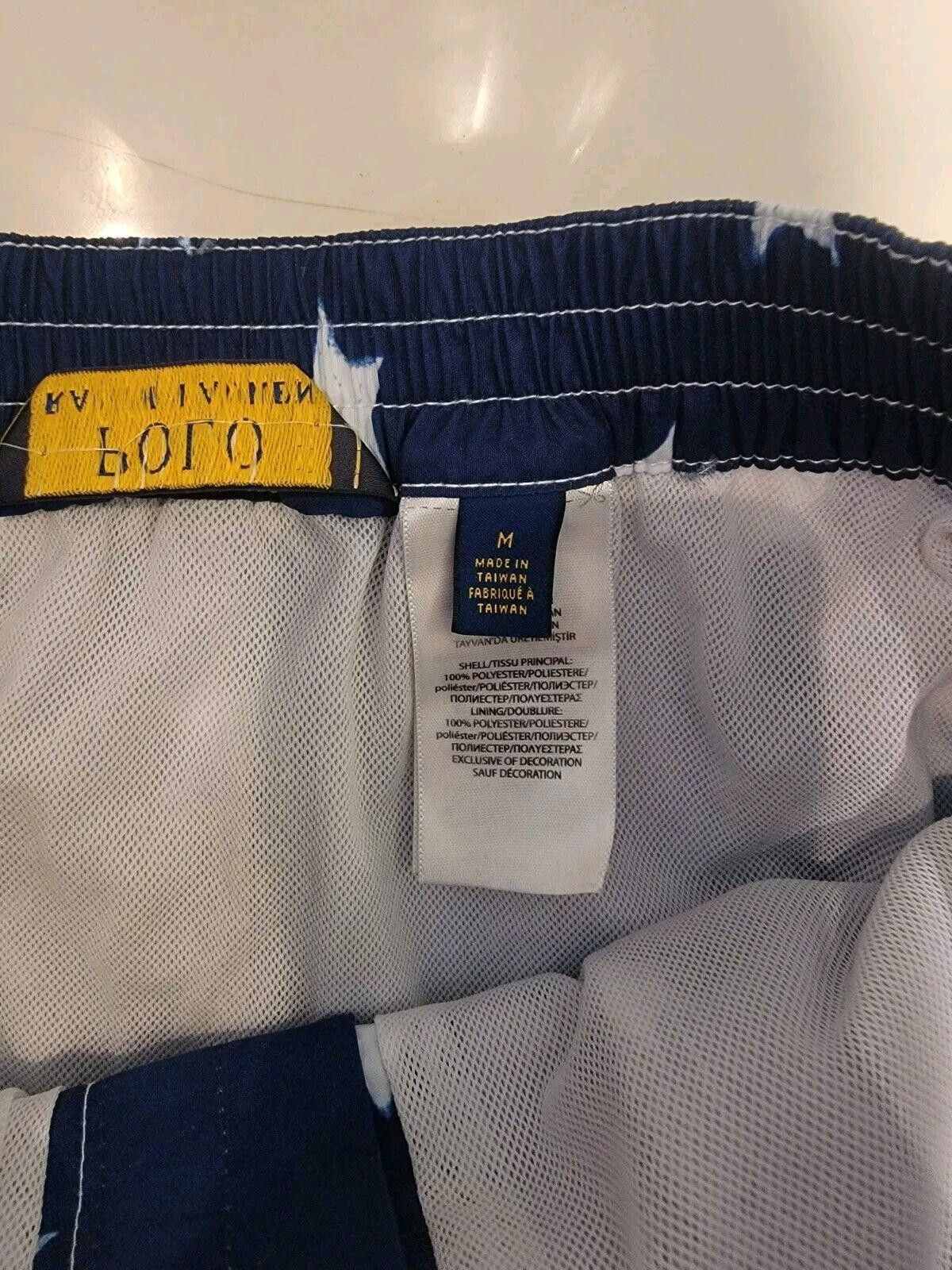 Designer RALPH LAUREN DYED RED WHITE BLUE FLAG SWIM TRUNKS SHORTS Size US 32 / EU 48 - 2 Thumbnail