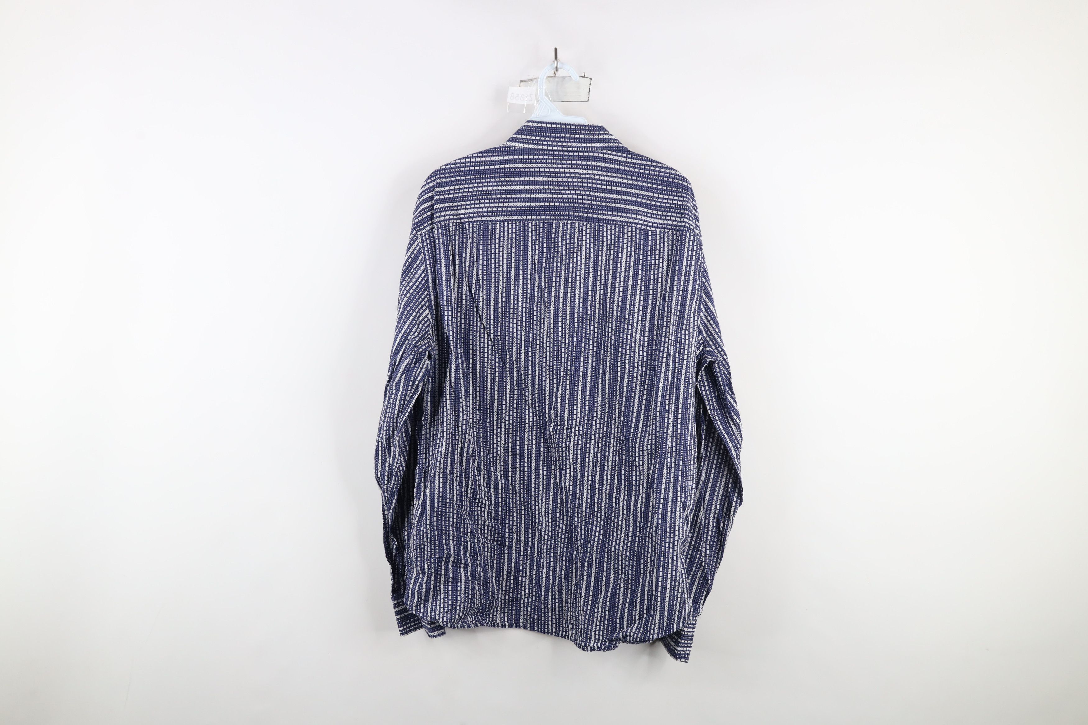 Armani Exchange × Vintage Armani Exchange Geometric Long Sleeve Collared Button Shirt Size US XL / EU 56 / 4 - 8 Thumbnail