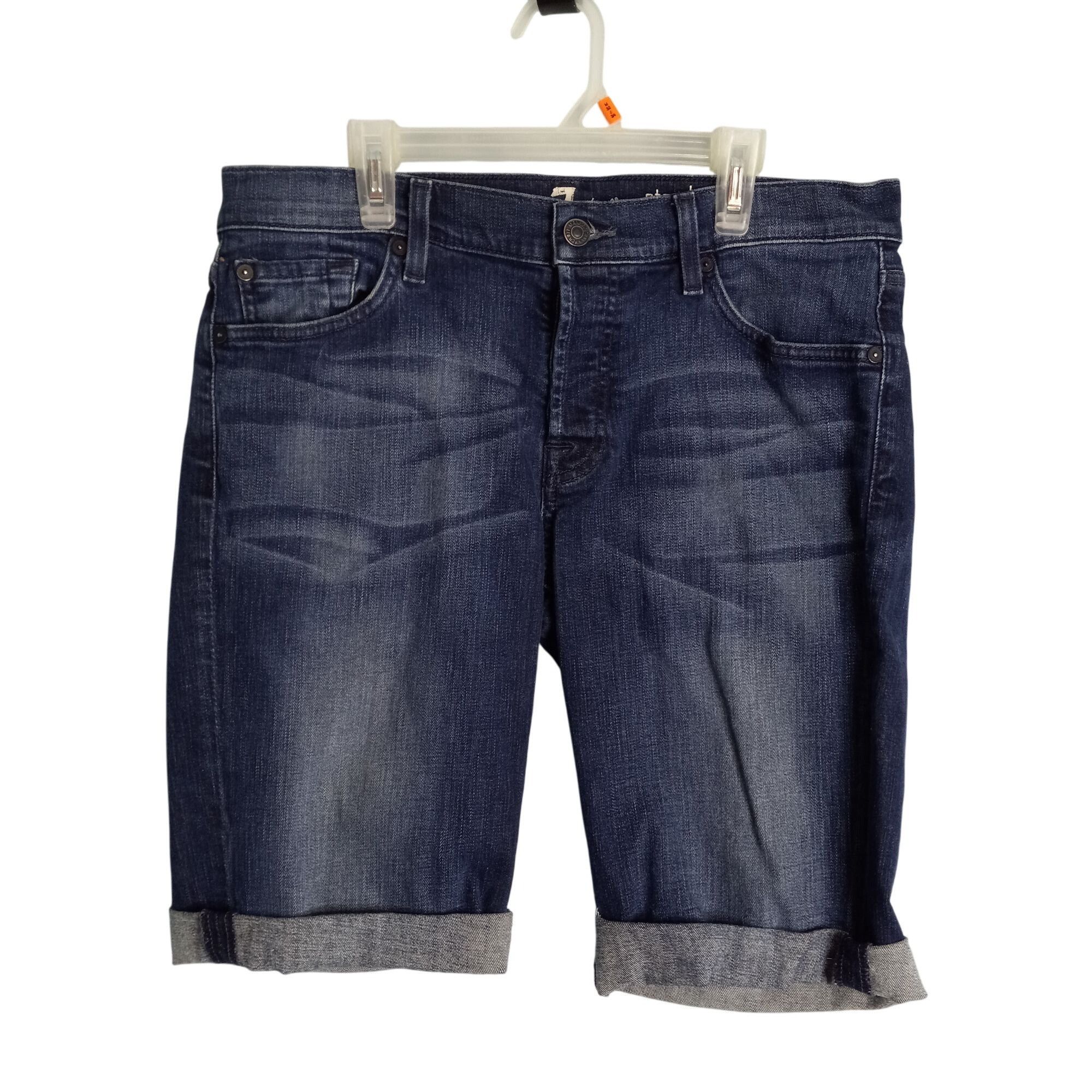 7 For All Mankind 7 For All Mankind Size 31 Shorts Mens Denim Blue Jeans Cut O Size US 31 - 1 Thumbnail
