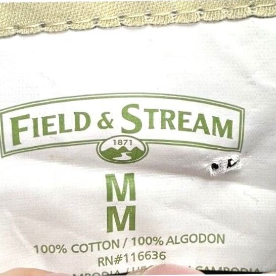Vintage Field & Stream Shirt Mens Medium Green Madras Plaid Button-Down Long Sleeve NEW Size US M / EU 48-50 / 2 - 5 Thumbnail