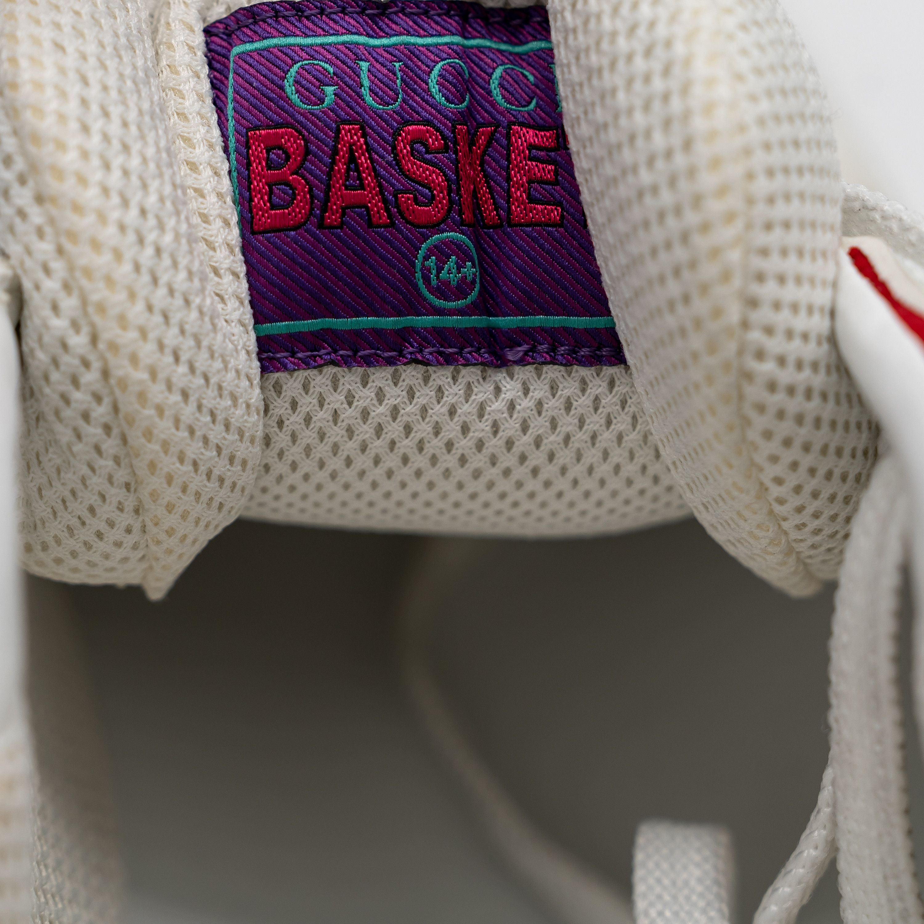 Gucci 14.5G 15 US Gucci Basket Low White Red Black Sneakers Size US 15 / EU 48 - 10 Thumbnail