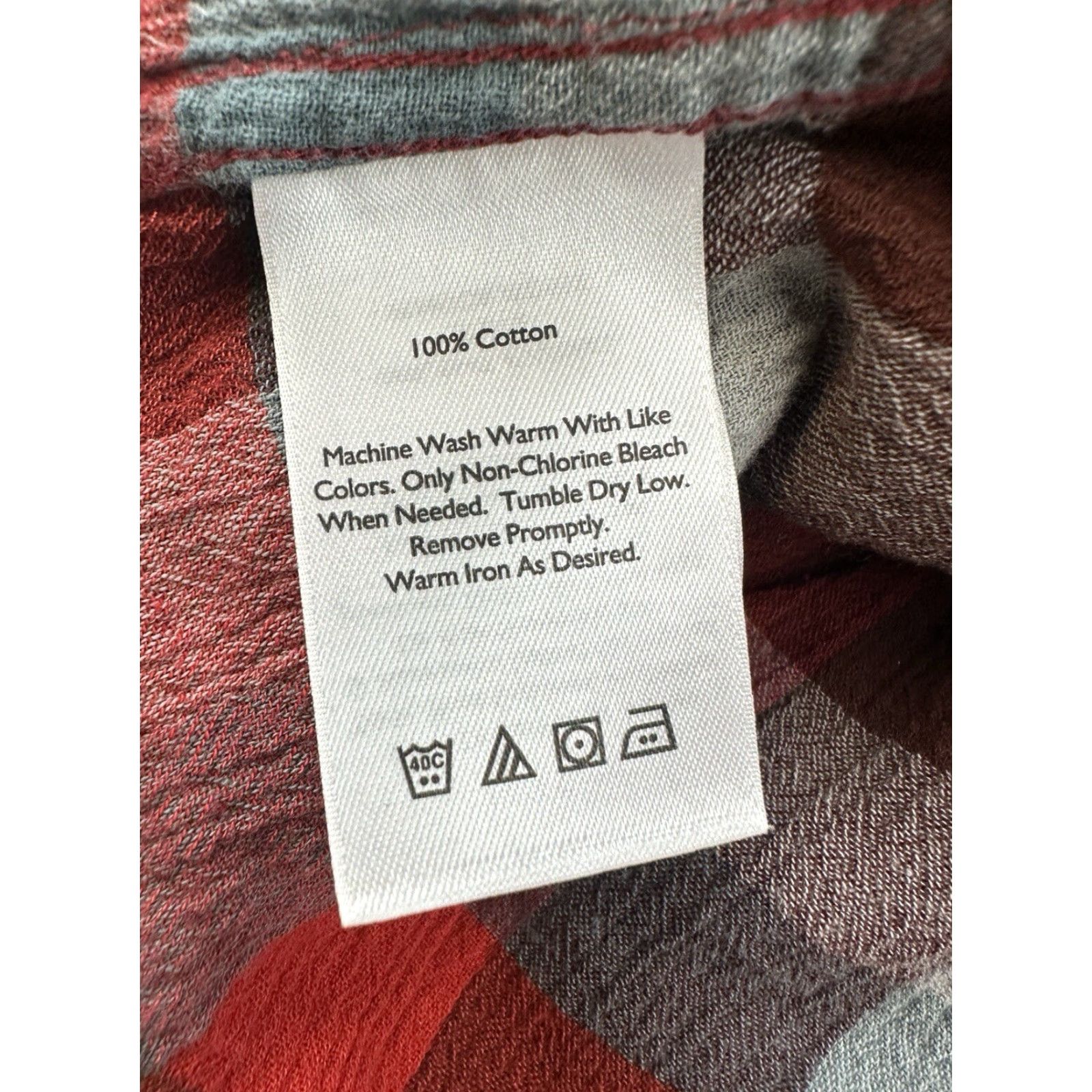 Eddie Bauer Eddie Bauer Shirt Mens XL Red Gray Plaid Button-Up Lightweight Classic Fit Size US XL / EU 56 / 4 - 4 Thumbnail