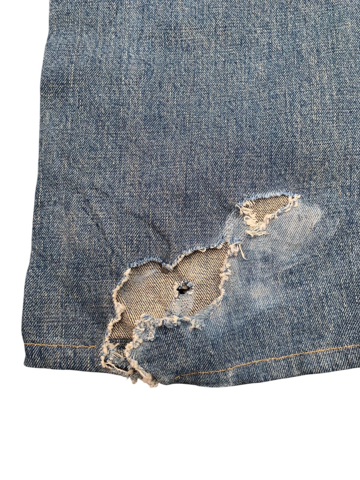 Kapital VINTAGE EDWIN 505 SELVEDGE BAGGY RUSTY DISTRESSED DENIM Size US 32 / EU 48 - 21 Thumbnail