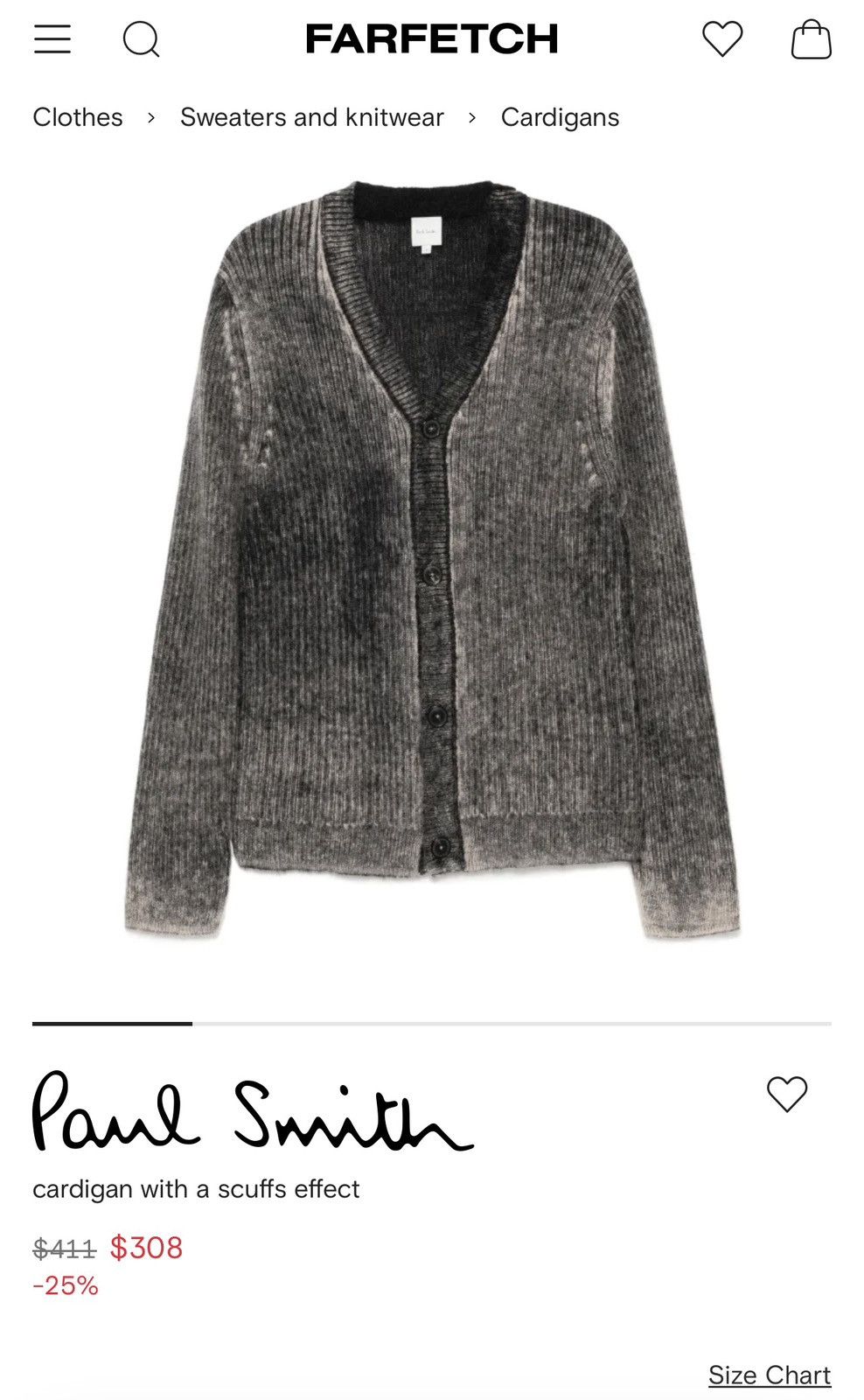 Paul Smith Mens Paul Smith Acid Wash Print Effect Wool Mohair Cardigan Green Size US L / EU 52-54 / 3 - 2 Thumbnail