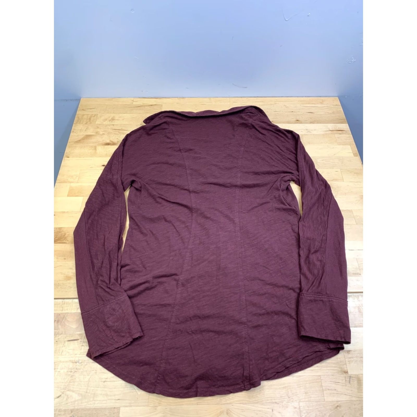 James Perse VINTAGE James Perse Button Up Women 1 Burgundy Long Sleeve Casual 13077 Size XS / US 0-2 / IT 36-38 - 7 Thumbnail