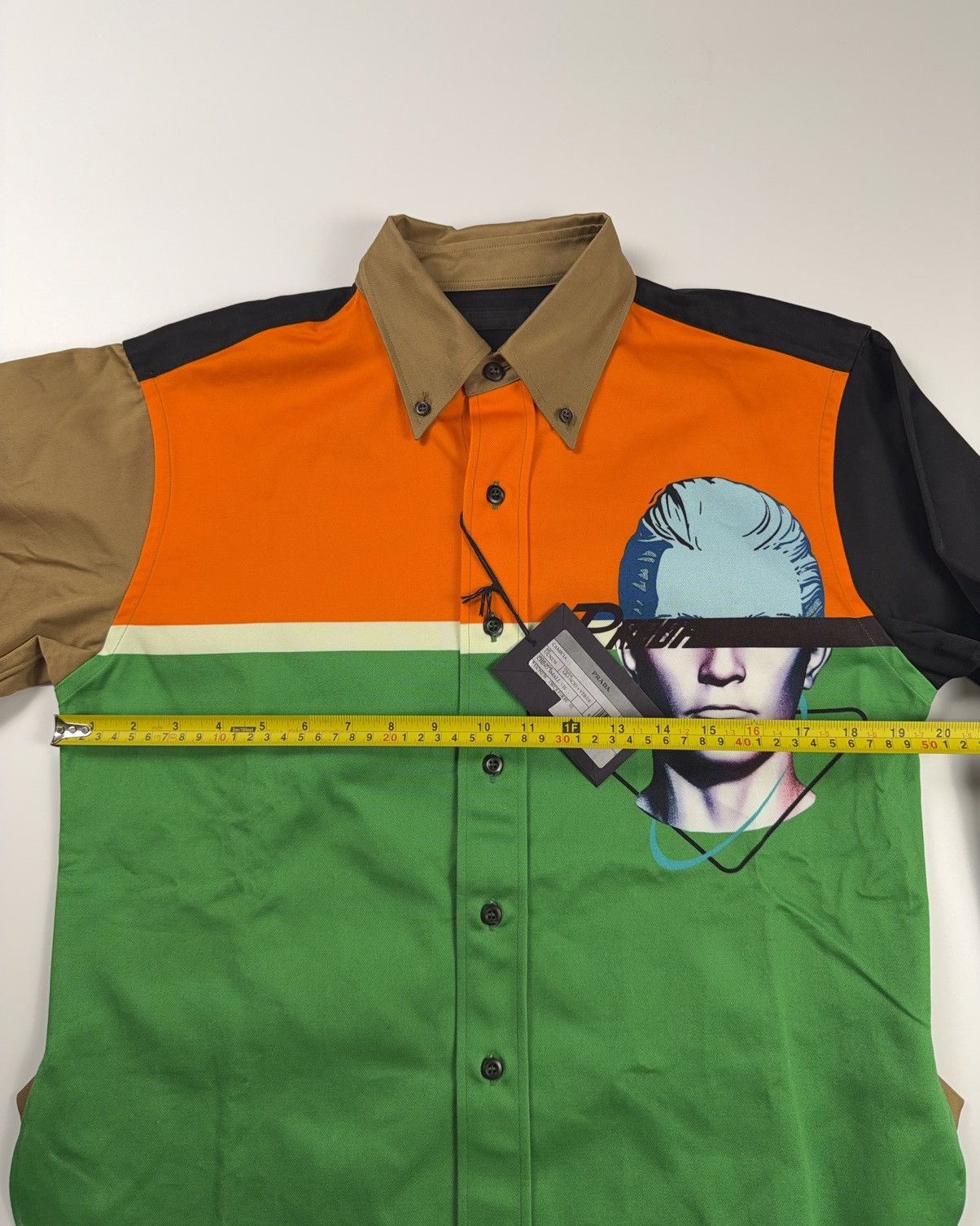 Prada SS20 COLORBLOCK SHIRT Size US S / EU 44-46 / 1 - 15 Thumbnail