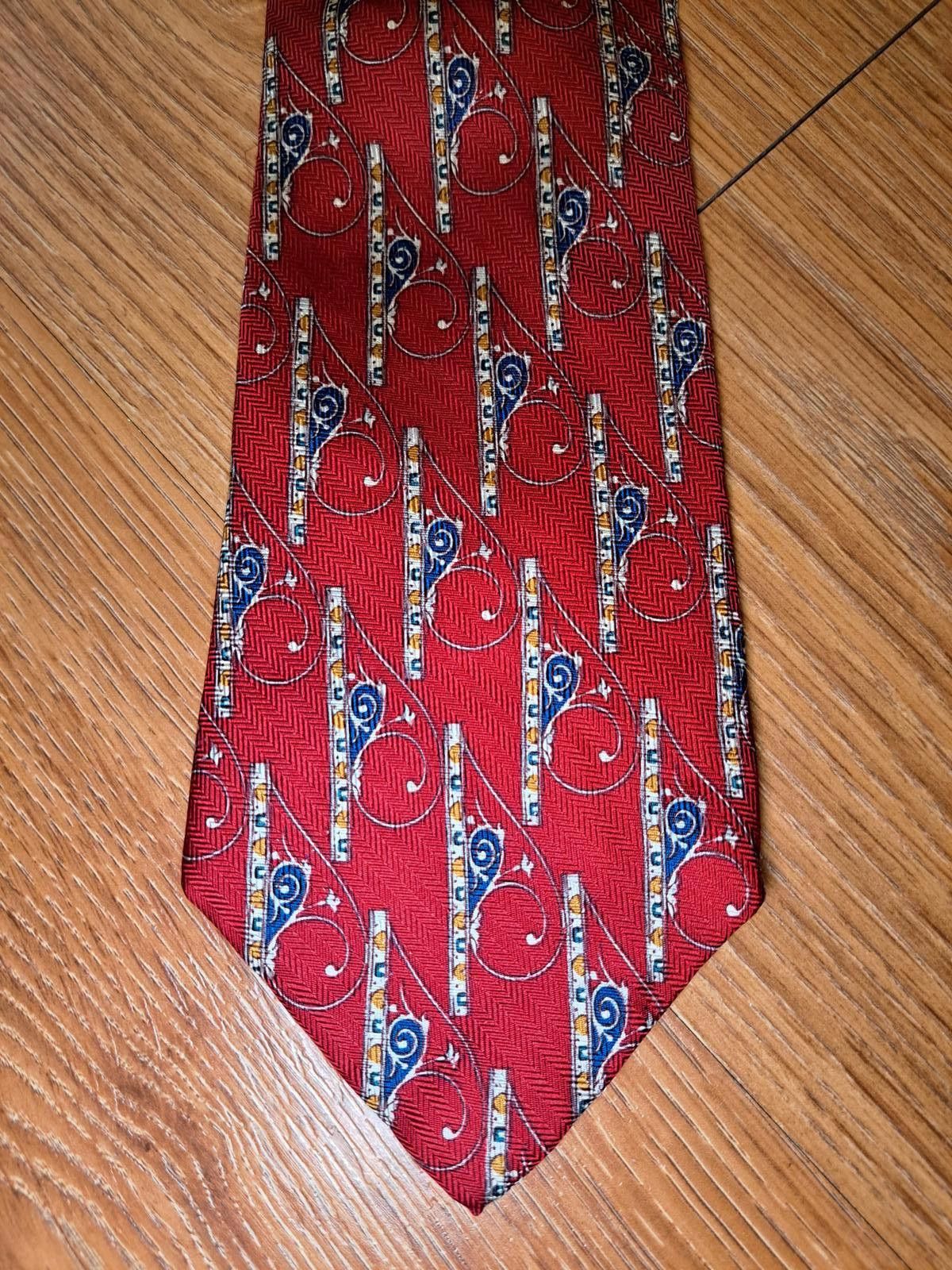 Other Metropolitan Museum of Art Silk Tie Red Herringbone Wide Size ONE SIZE - 1 Thumbnail