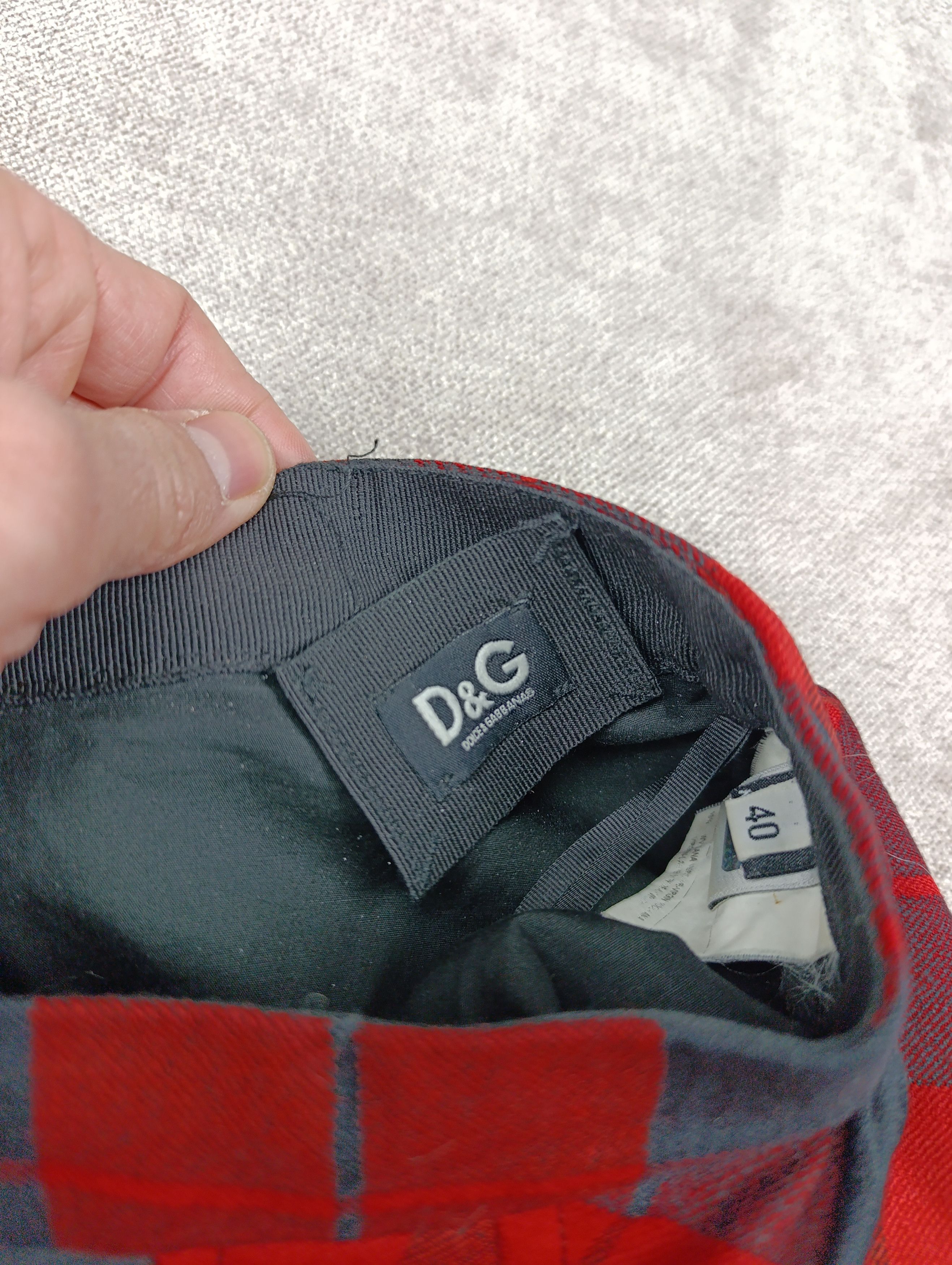 Dolce & Gabbana DOLCE & GABBANA D&G RED PLAID PANNIER WOOL MINI SKIRT WOMENS Size 27" / US 4 / IT 40 - 9 Thumbnail