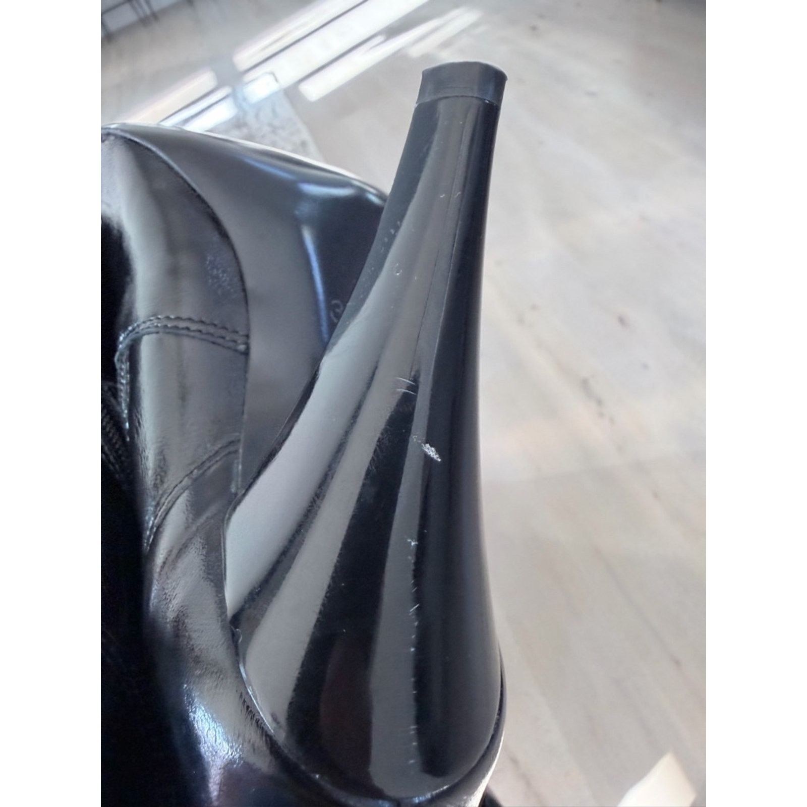 Other Black Mid-Calf Pointed Mesh Toe Heel Boots size 7 heel 4 in Size US 7 / IT 37 - 4 Thumbnail
