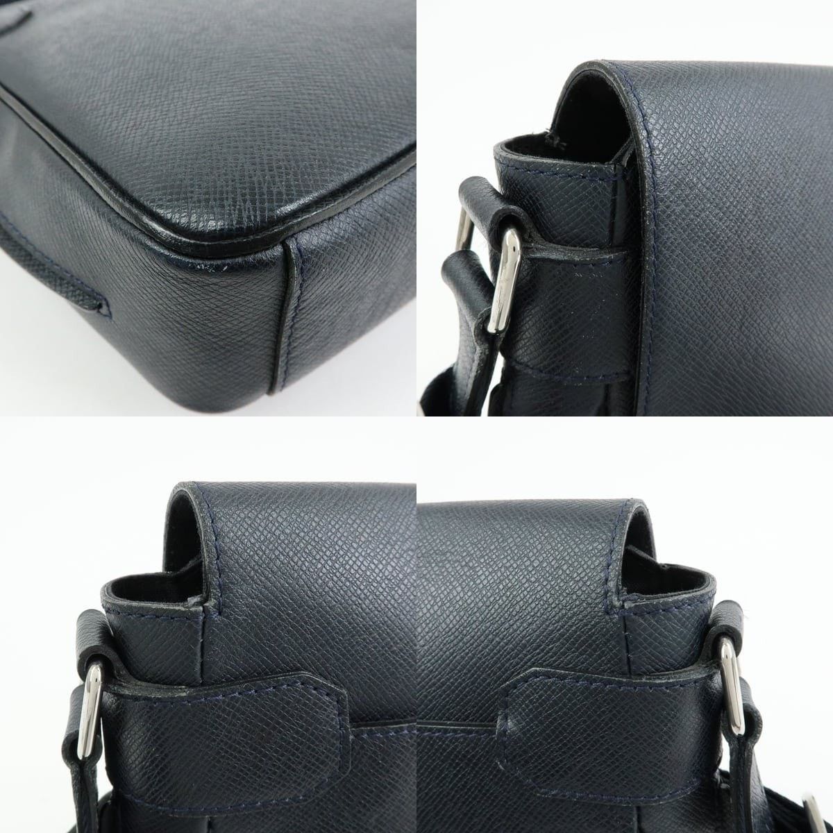 Louis Vuitton Louis Vuitton Taiga Leather Crossbody Bag Navy Size ONE SIZE - 5 Thumbnail