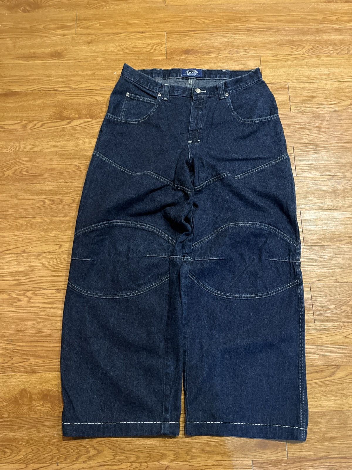 Lee vintage 90’s baggy wide leg double knee lee pipes Size US 34 / EU 50 - 2 Thumbnail
