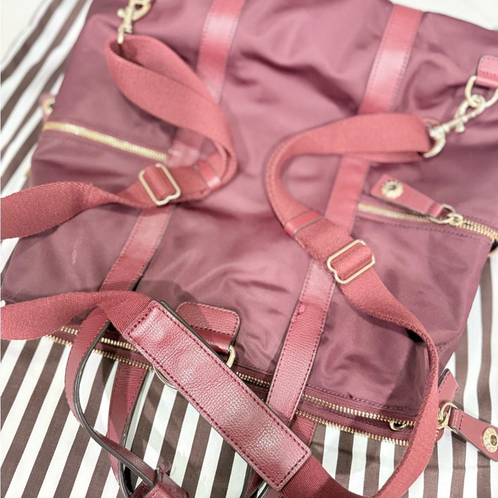 Henri Bendel Henri Bendel Jetsetter Convertible Backpack//tote Oxblood Size ONE SIZE - 15 Thumbnail