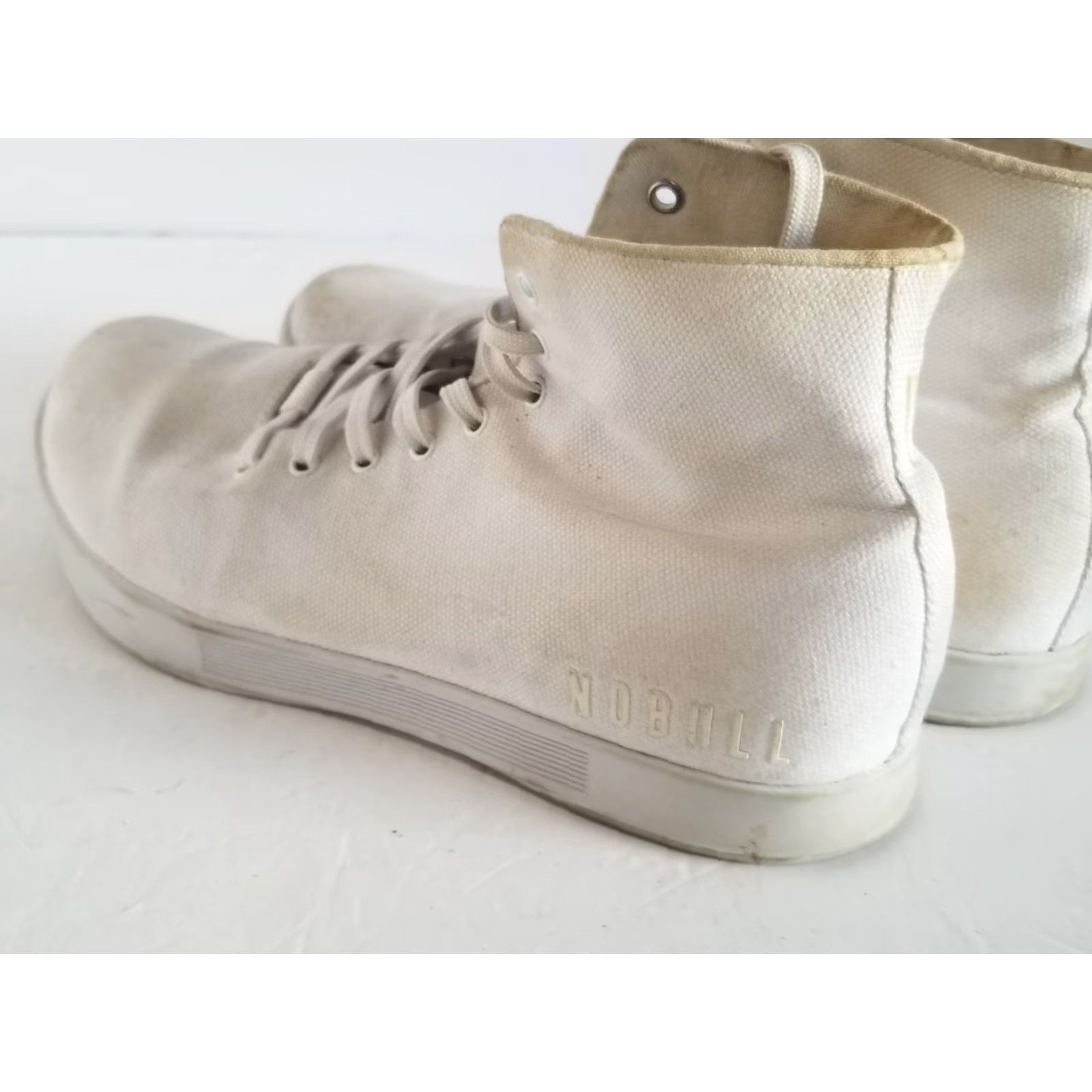 Vintage NOBULL High Top Sneakers White Lace Up Men’s Size 9 See All Pics Size M / US 6-8 / IT 42-44 - 4 Thumbnail