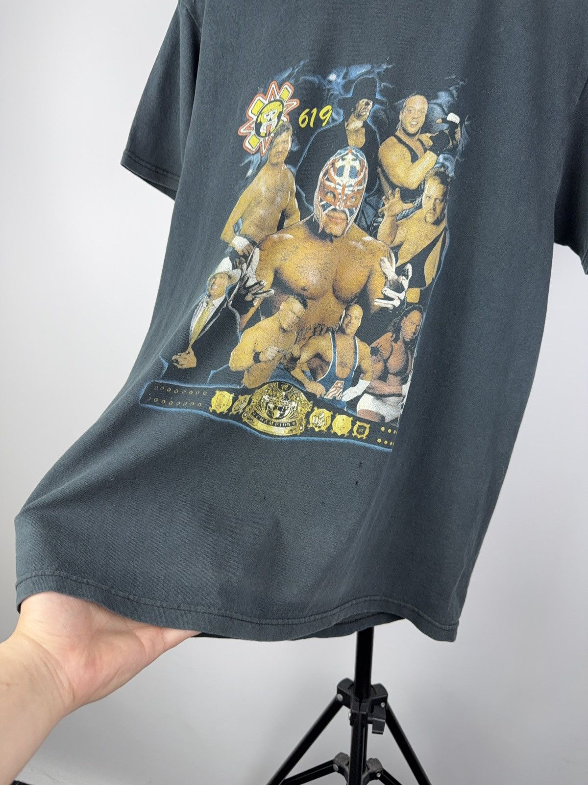 Vintage × WWE × WWF Vintage WWE Rey Mysterio 619 Double Sided Wrestling Tee M Size US M / EU 48-50 / 2 - 3 Thumbnail