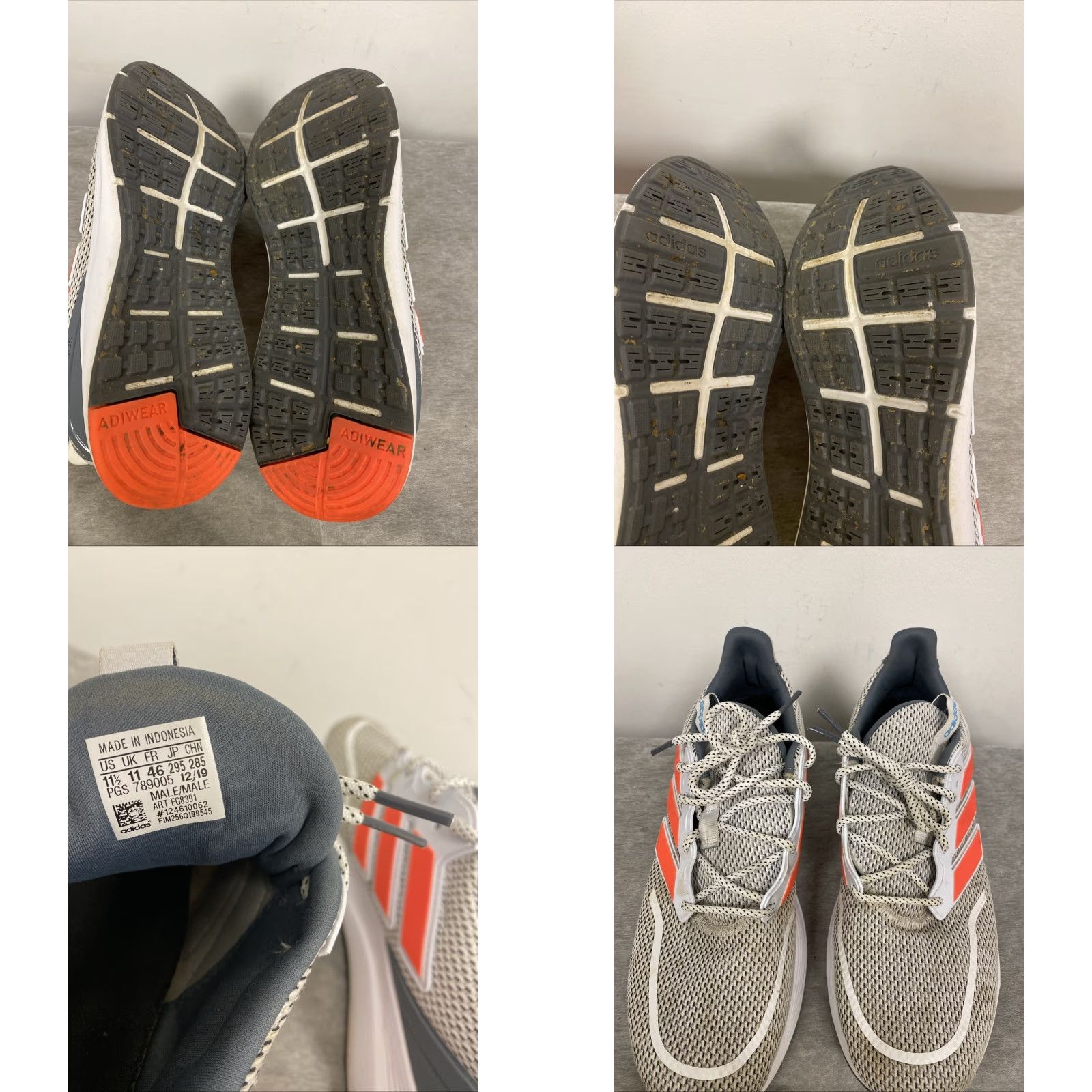 Adidas Adidas Mens Energyfalcon Gray Running Shoes Sneakers Size 11.5 Low  Top | Grailed