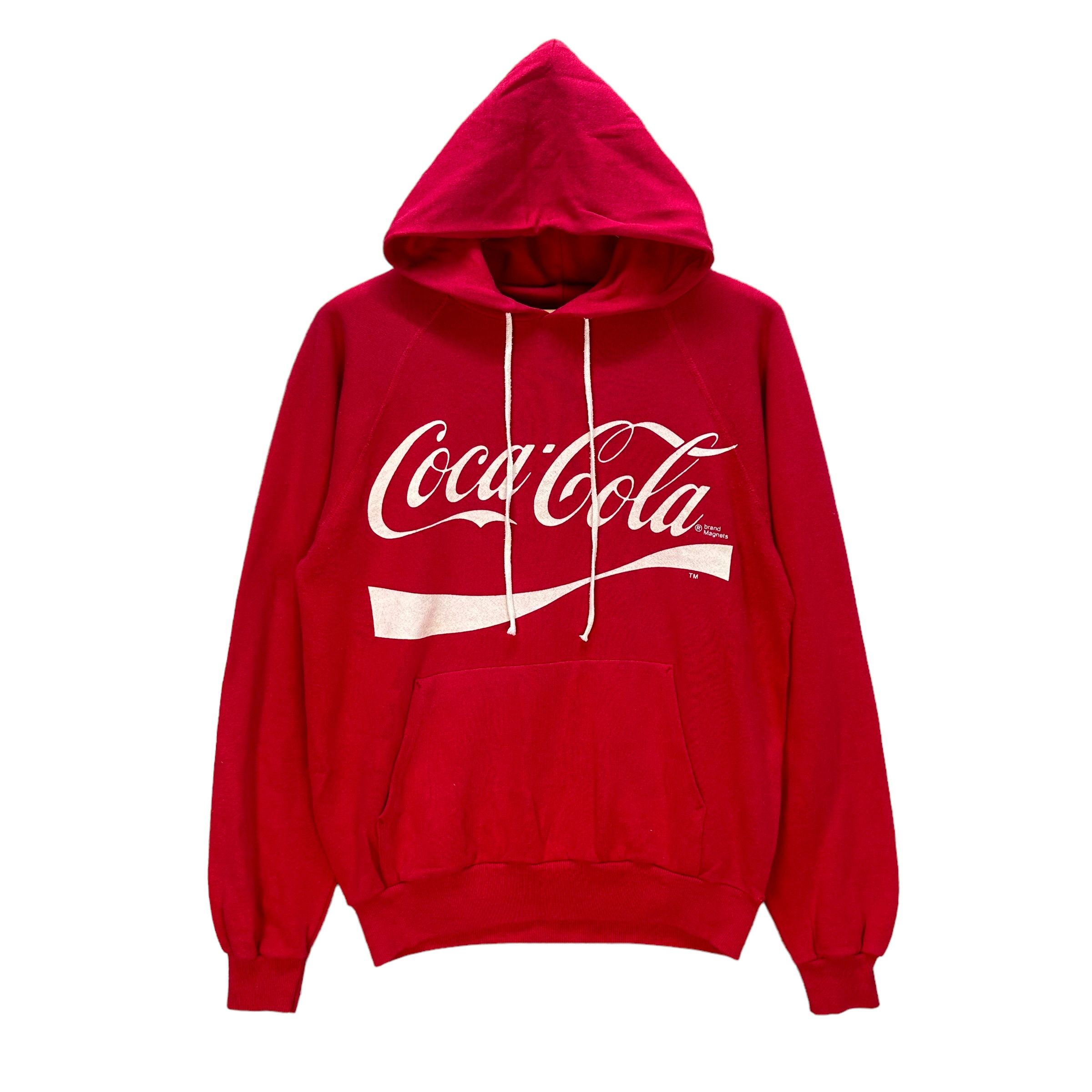 Coca Cola 90's HANES 50/50 COCA COLA BIG LOGO RED HOODIES #8837-030 Size US M / EU 48-50 / 2 - 1 Thumbnail