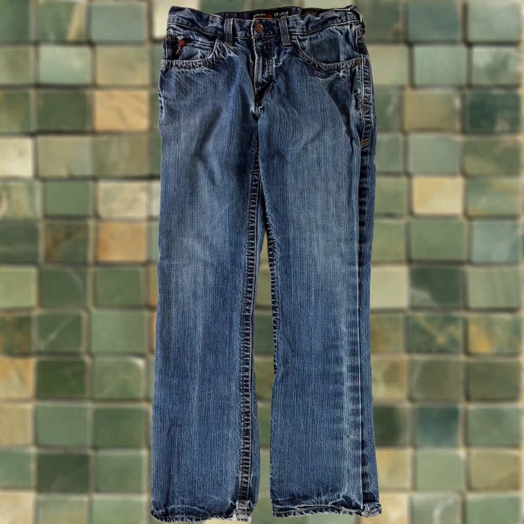 Ariat Ariat FR Jeans Low Rise M4 Boot Cut Blue Mens 33x34 32x34 Inseam 33 Bootcut Jeans Size US 32 / EU 48 - 1 Thumbnail