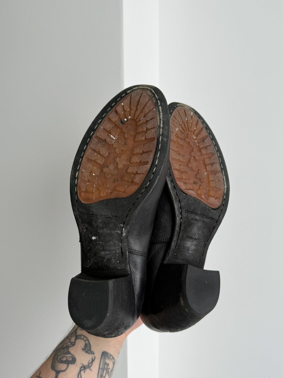Officine Creative Officine Creative 003 Leather Biker Ankle Boots Size 39 Size US 9 / IT 39 - 6 Thumbnail