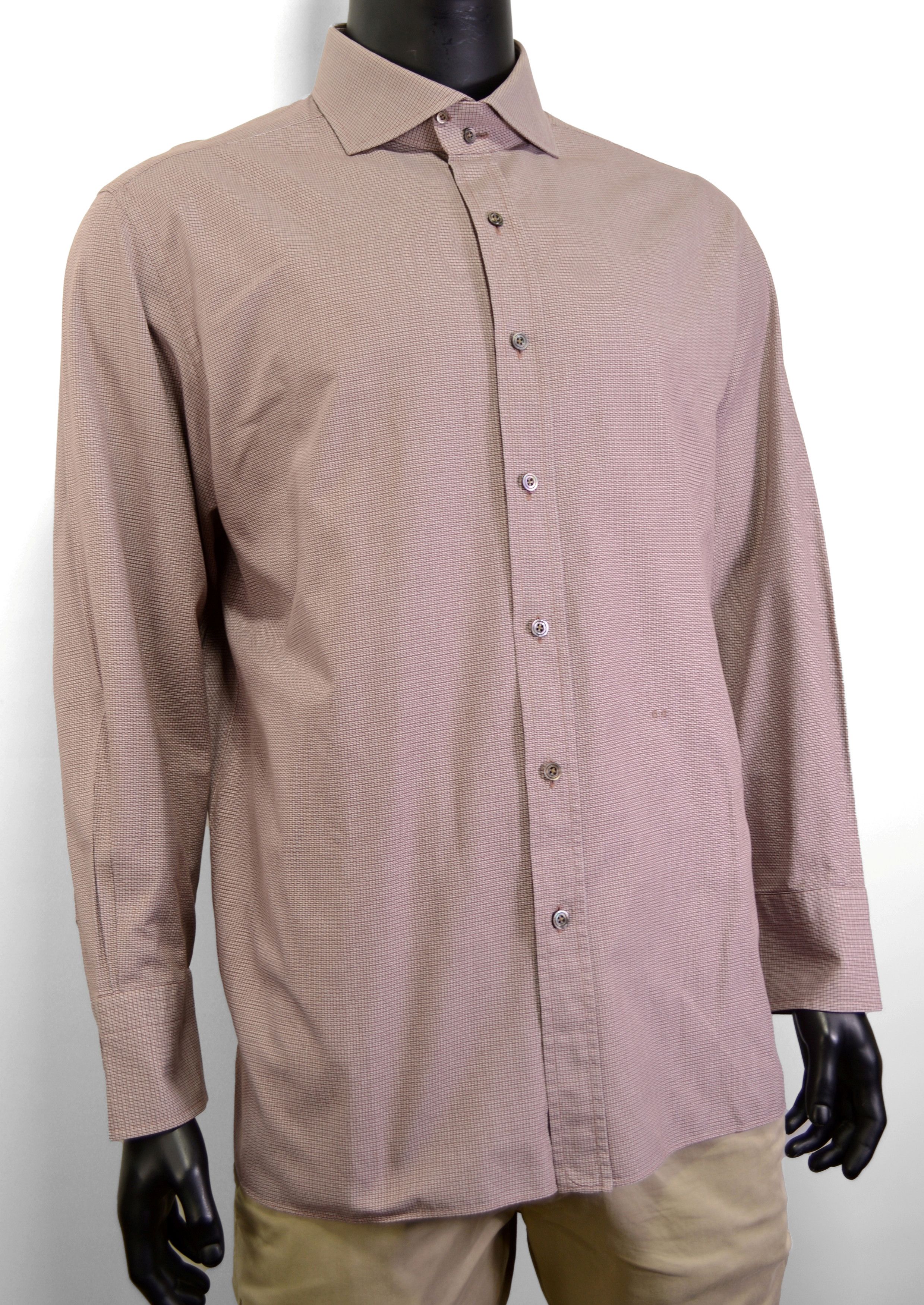 Tom Ford MTO Amazing Men's Tom Ford Shirt 48 Brown Cotton Italy Size US XXL / EU 58 / 5 - 1 Thumbnail