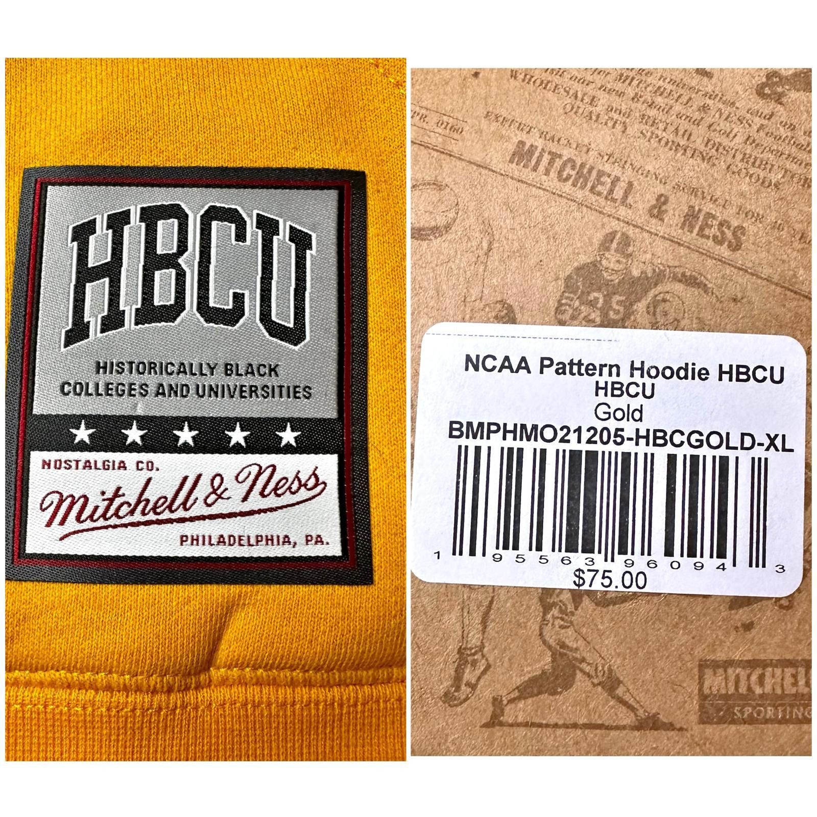 Mitchell & Ness NWT Mitchell & Ness HBCU Pride Gold Pullover Hoodie Men’s XL Size US XL / EU 56 / 4 - 7 Thumbnail