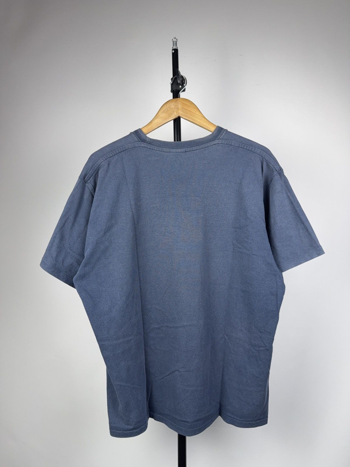 Champion 90s Champion Vintage Faded Single Stitch Logo Tee Navy Size US L / EU 52-54 / 3 - 9 Thumbnail