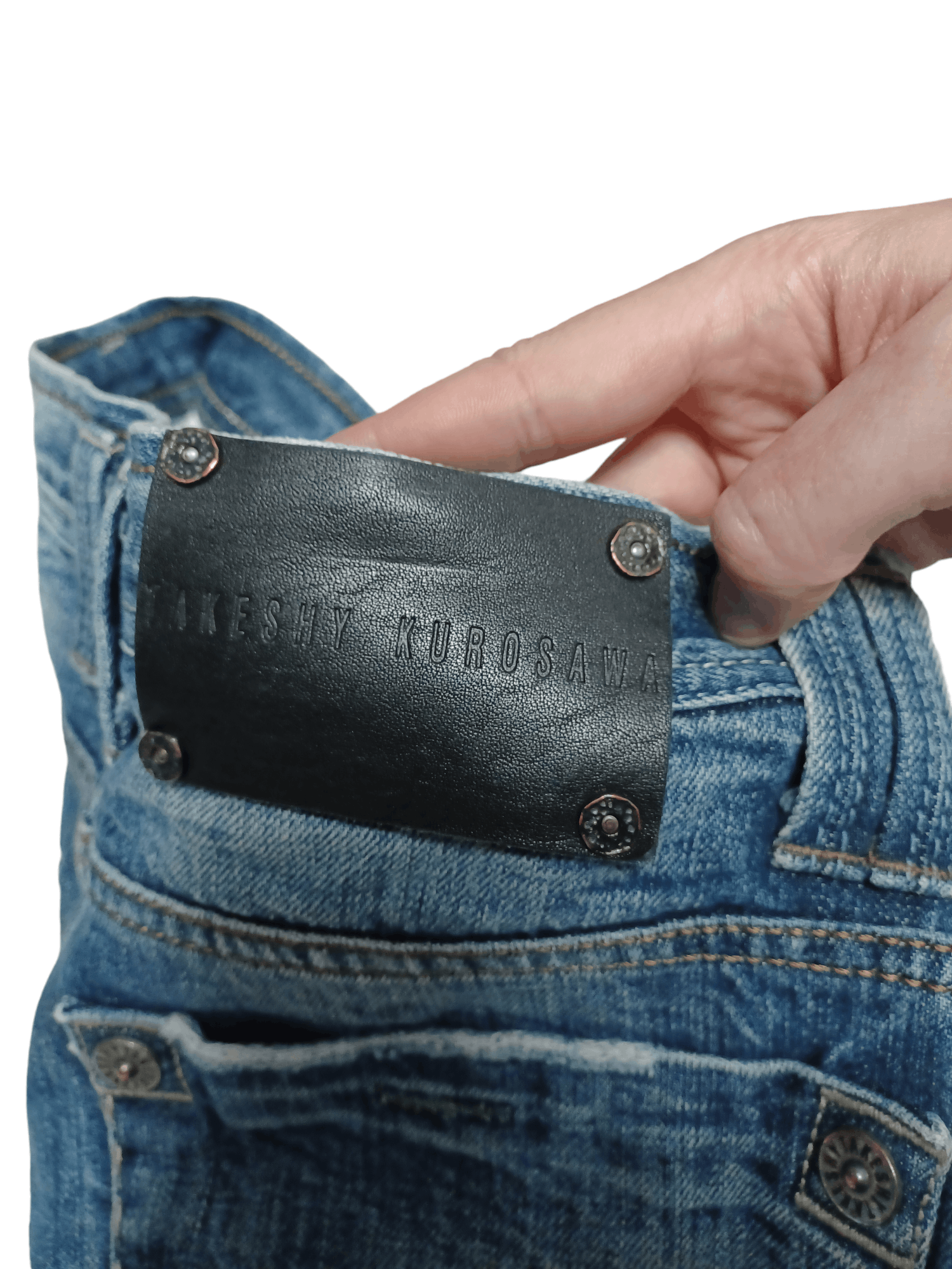 Takeshy Kurosawa TAKESHY KUROSAWA HANDMADE IN ITALY DISTRESSED JAPANESE DENIM Size US 32 / EU 48 - 5 Thumbnail