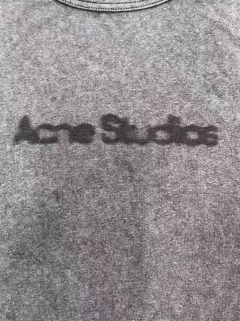 Acne Studios Acne Studios Faded logo crewneck casual short-sleeve T-shi Size US M / EU 48-50 / 2 - 3 Thumbnail