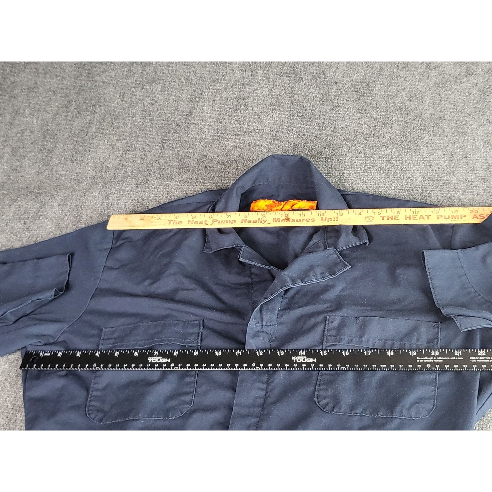 Garment Reproduction of Workers Red Kap Coveralls Blue Men Sz L One Piece Jumpsuit Mechanic Size US 38 / EU 54 - 4 Thumbnail