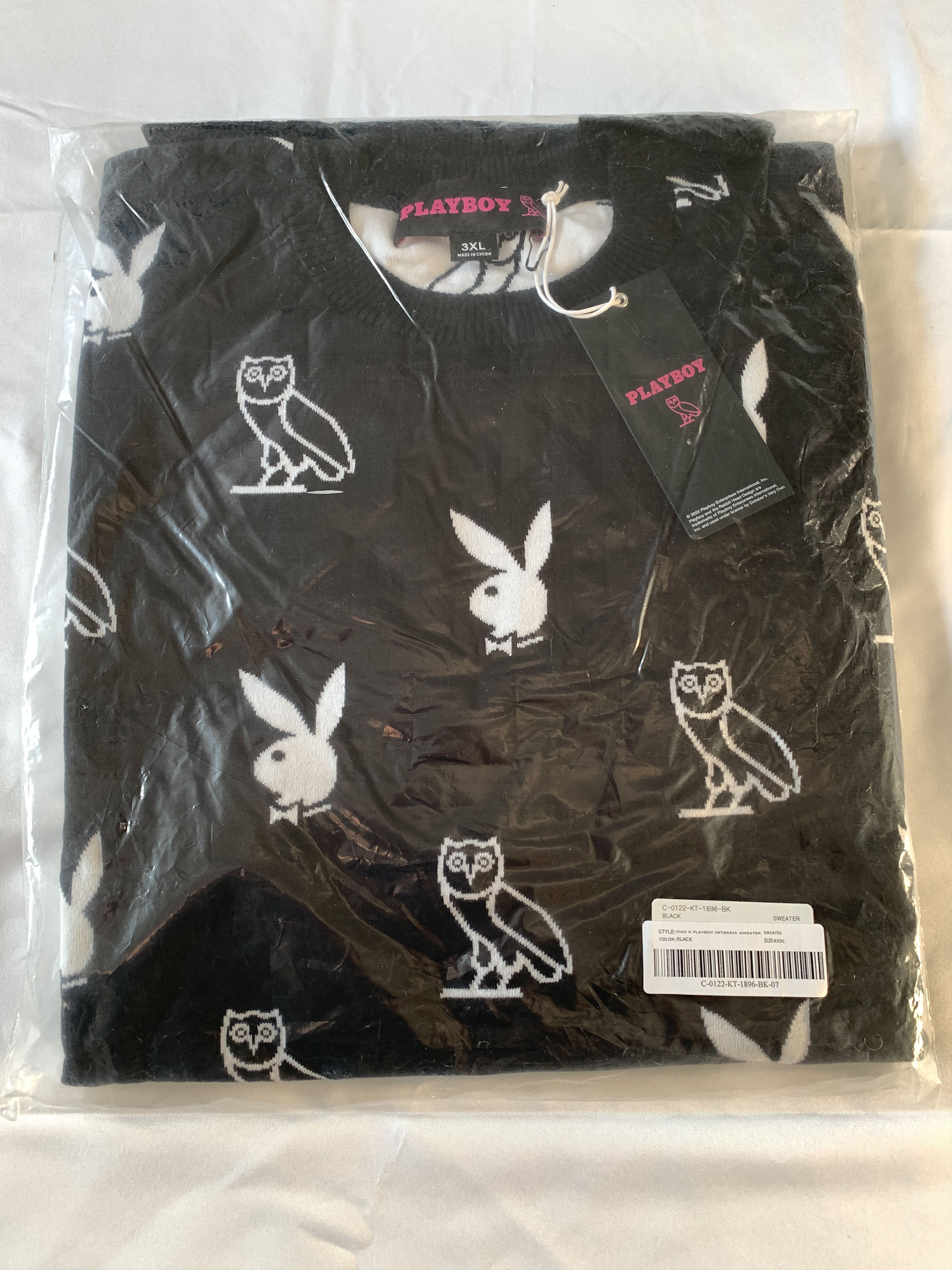 October's Very Own × Playboy OVO X Playboy Intarsia Monogram Owl Sweater XXXL Size US XXL / EU 58 / 5 - 8 Thumbnail