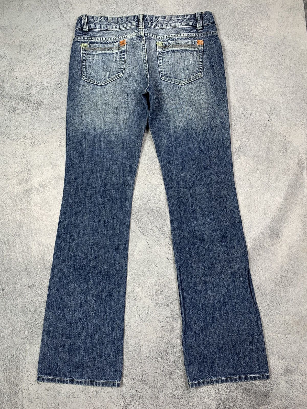 Other Vintage Y2KJapanese denim stripe trousers low rise jeans 30 Size 30" / US 8 / IT 44 - 5 Thumbnail