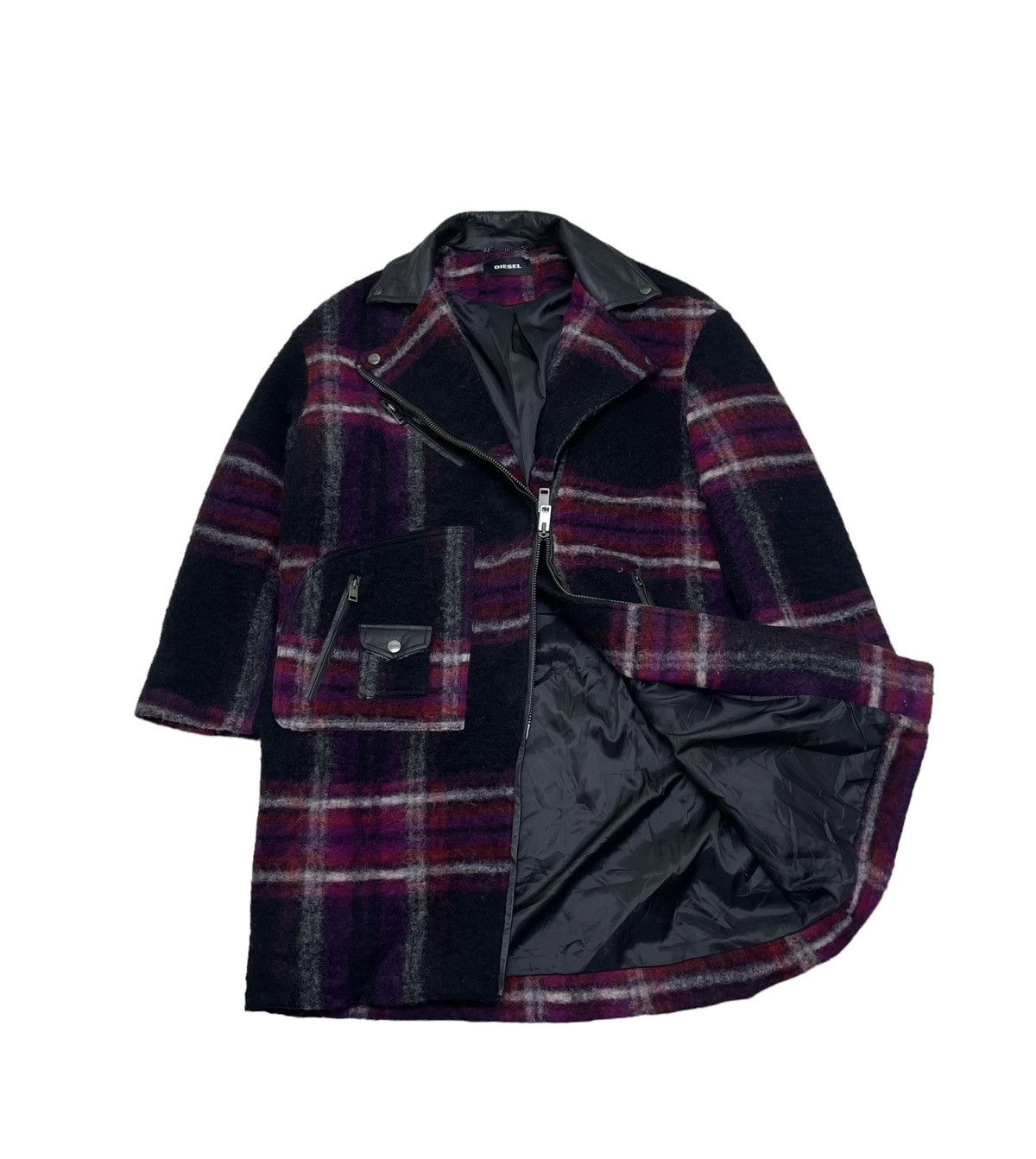 Diesel 💥Nice Design Diesel Asymmetrical Zip Double Breast Mohair Size M / US 6-8 / IT 42-44 - 1 Thumbnail