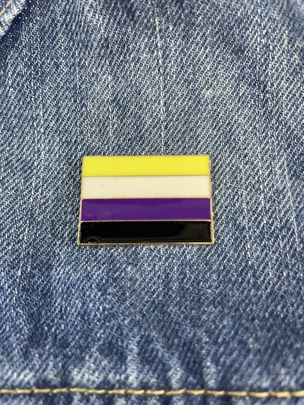 Other Nonbinary Flag Enamel Pin Size ONE SIZE - 1 Thumbnail