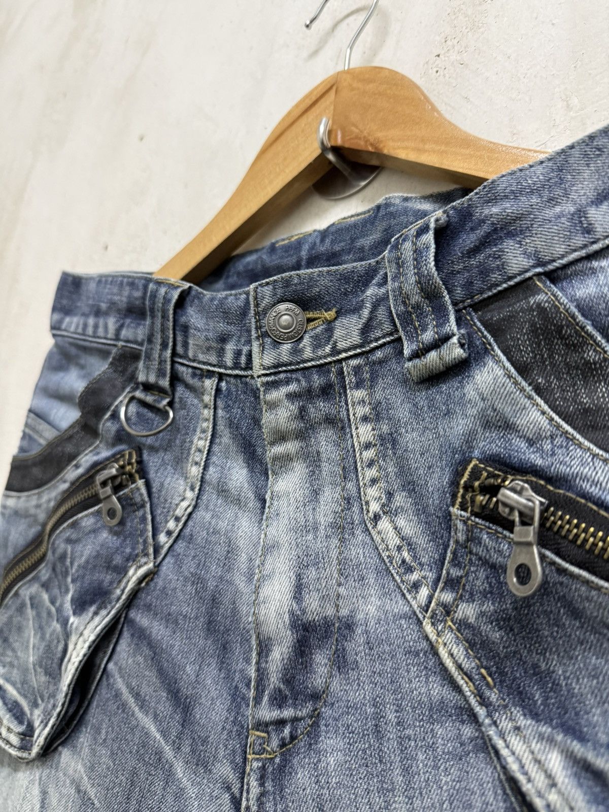Le Grande Bleu (L.G.B.) ☠️ Archival PPFM lgb style Bondage Curved Denim Size US 32 / EU 48 - 7 Thumbnail