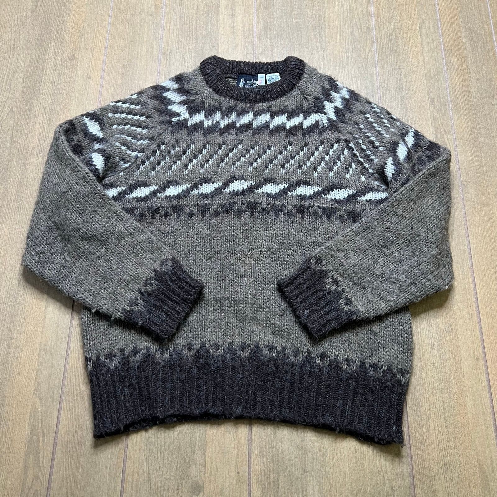 Vintage Vintage Eskimo Eskimo Knitwear Wool Sweater England Mens M Size US M / EU 48-50 / 2 - 1 Thumbnail