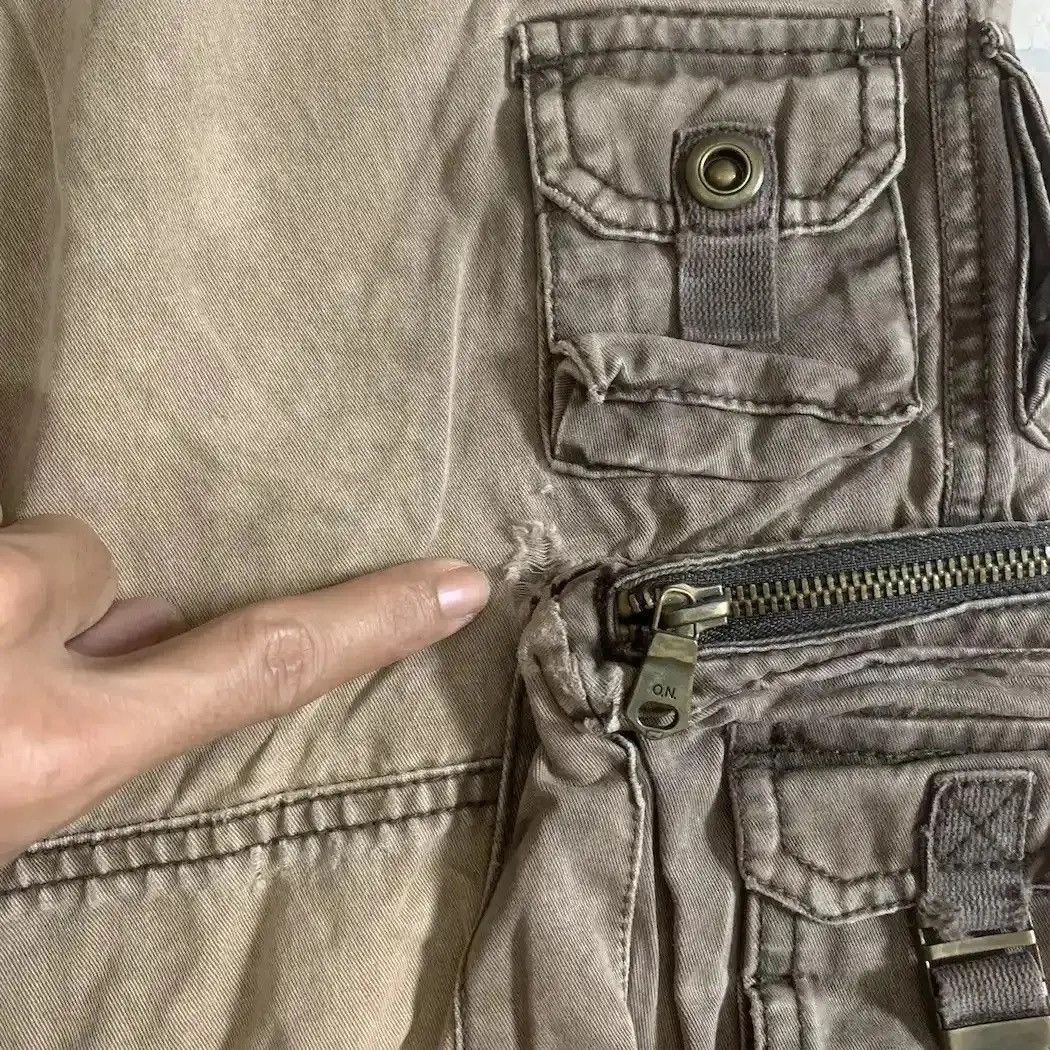 Japanese Brand OLD NAVY UTILITY 3D POCKET FADED MULTIPOCKET TROUSERS CARGO Size US 28 / EU 44 - 7 Thumbnail
