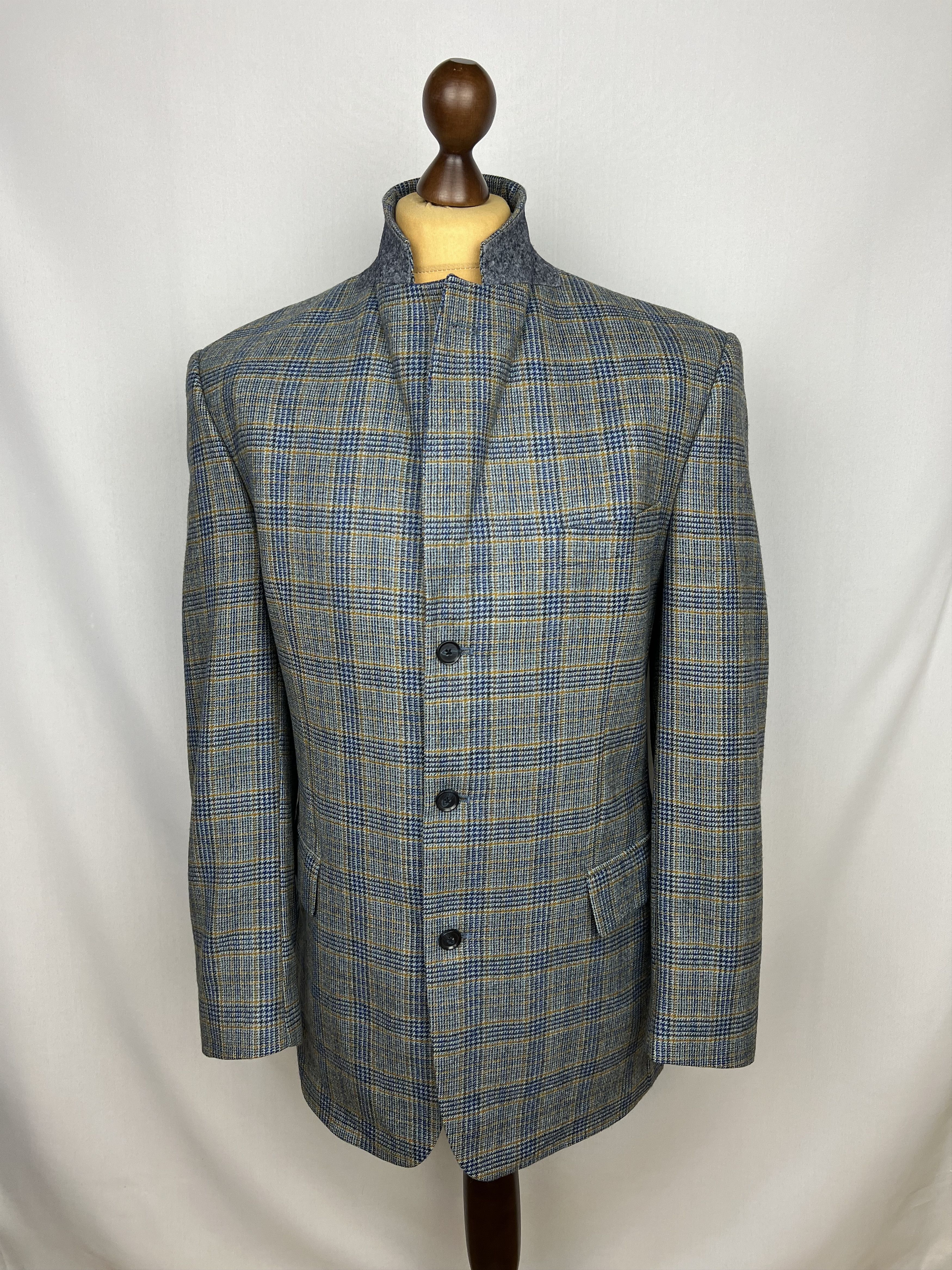 Bugatti x Fratelli Di Delfino Pure Wool Check Classic-Fit Sport Coat Size 42R - 2 Thumbnail
