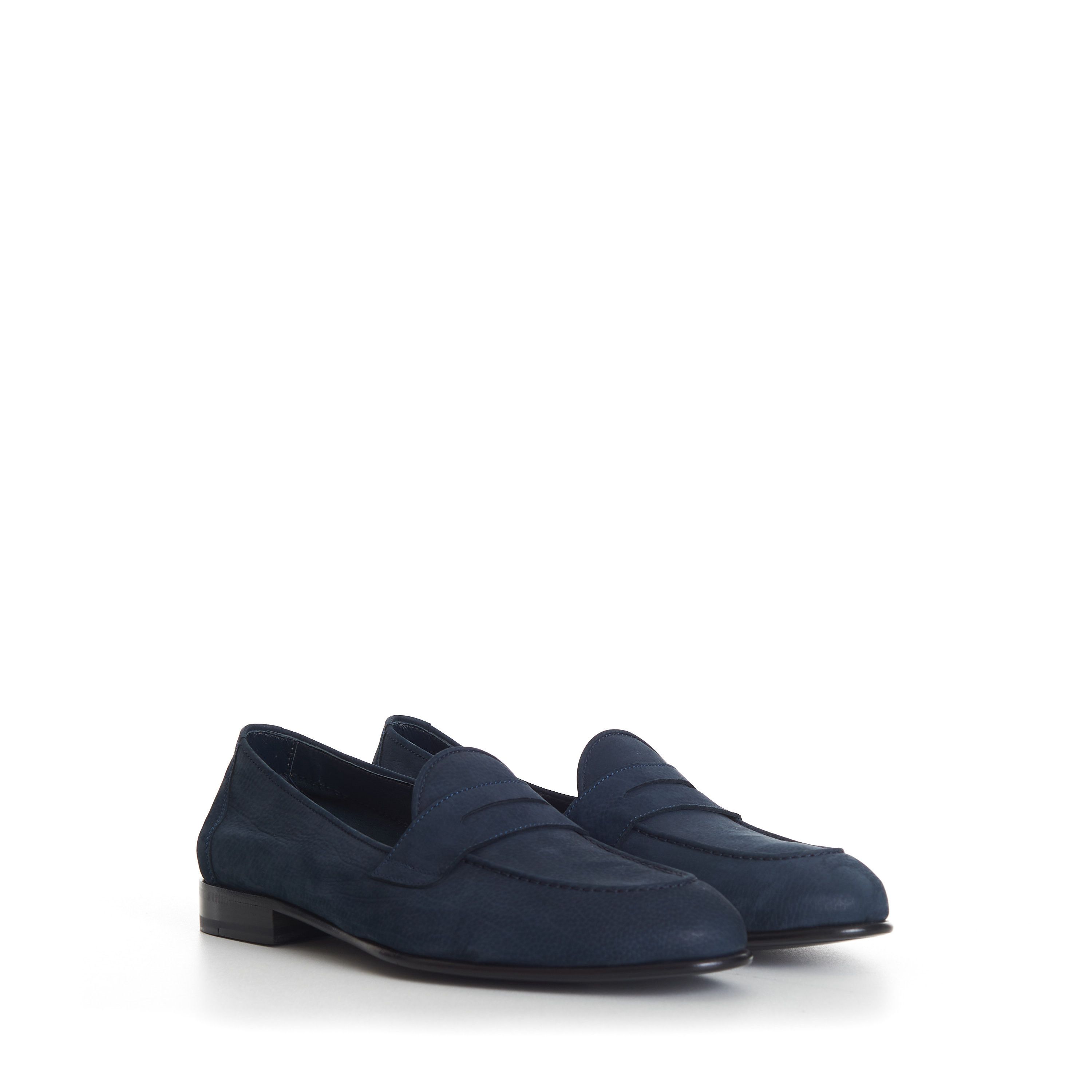 Brioni Penny Loafer In Blue Suede Size US 9 / EU 42 - 1 Thumbnail